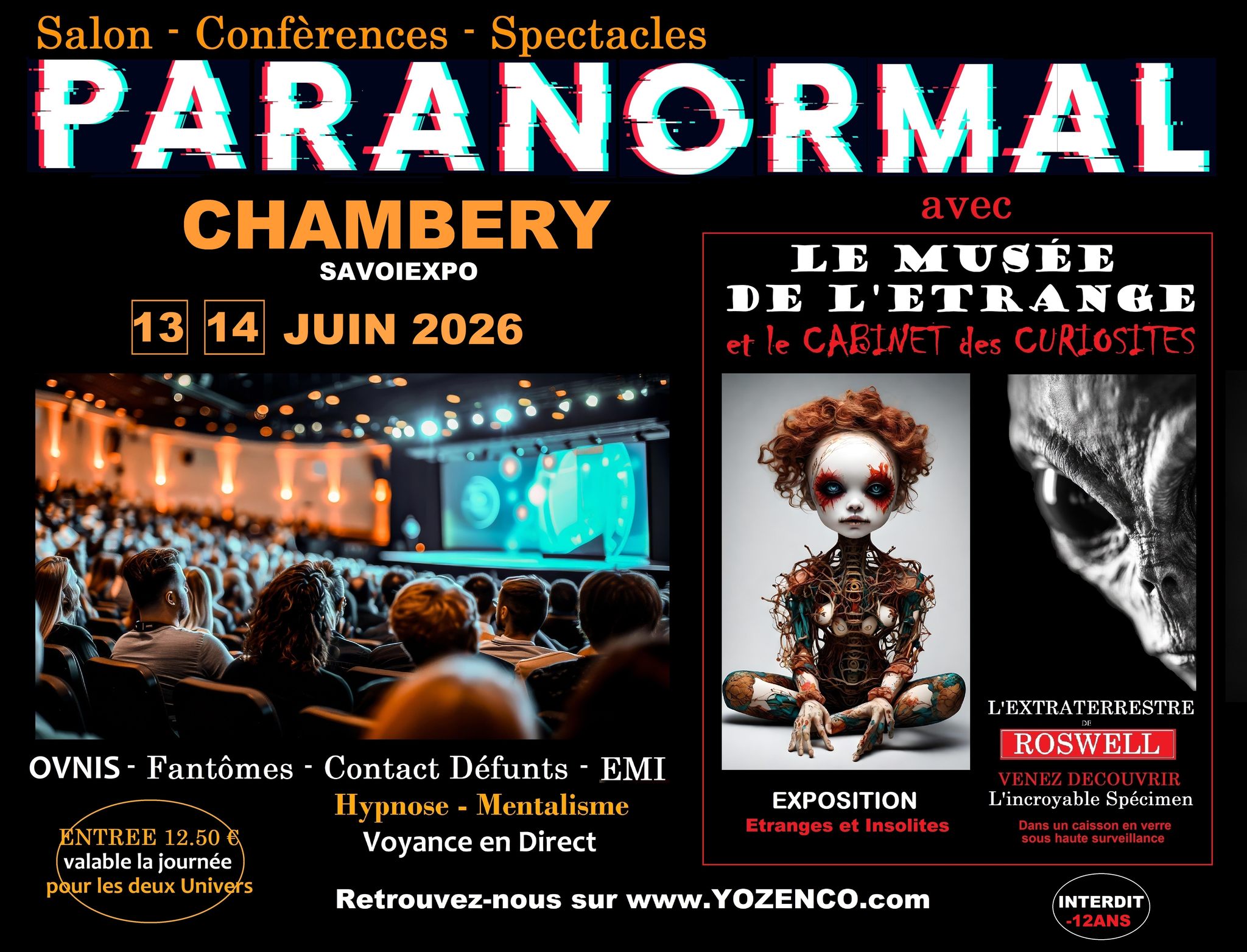 Salons du Paranormal Facebook ad: CHAMBERY - Salon du Paranormal à SAVOIEXPO - JUIN 2026