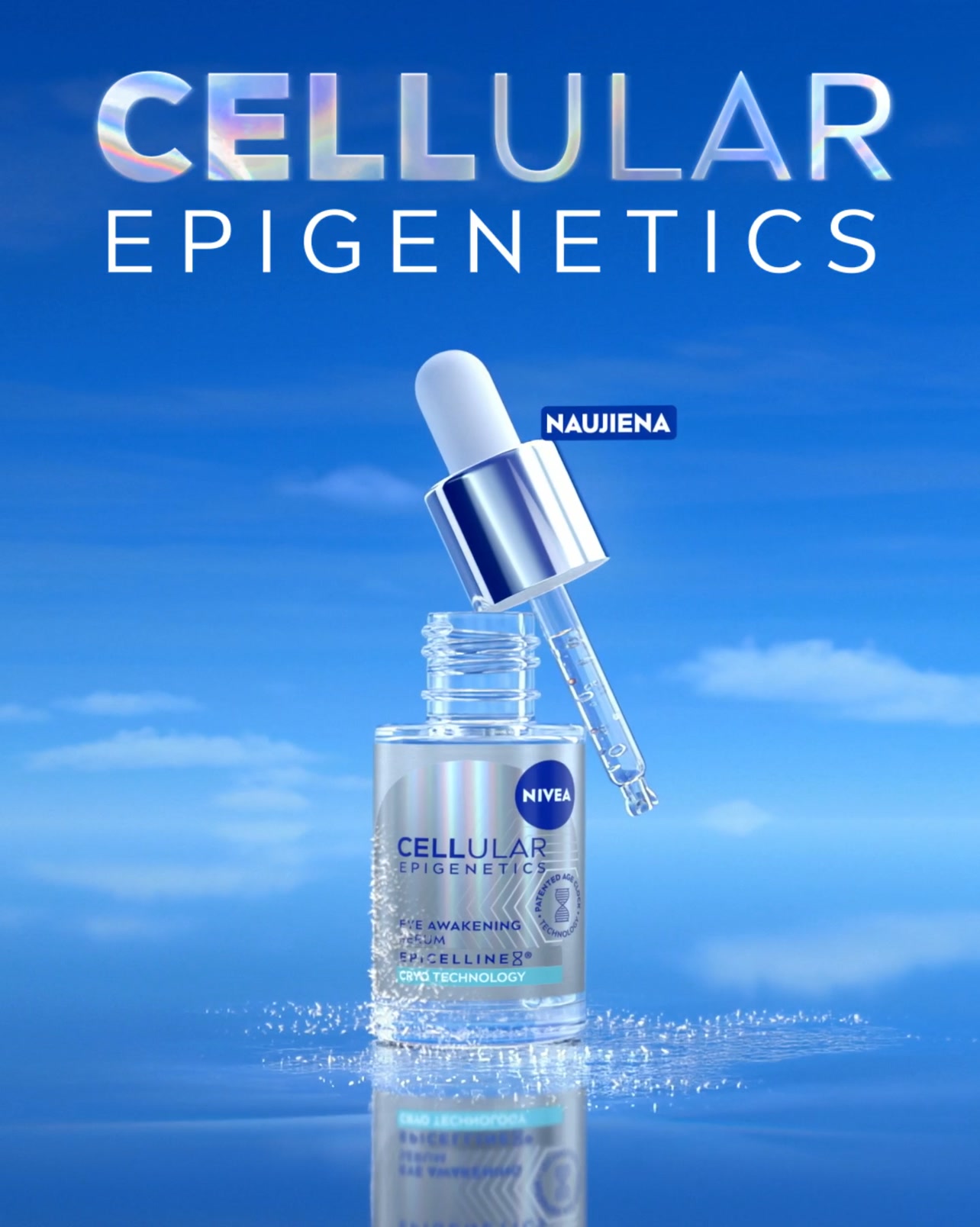 NIVEA Facebook ad: CRYO akių serumas iš NIVEA