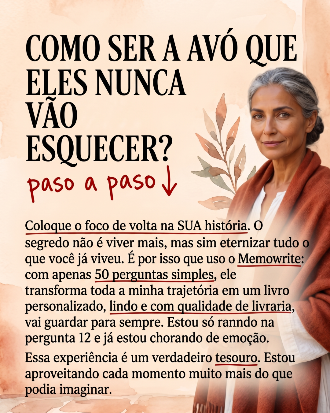 Memowrite Facebook ad