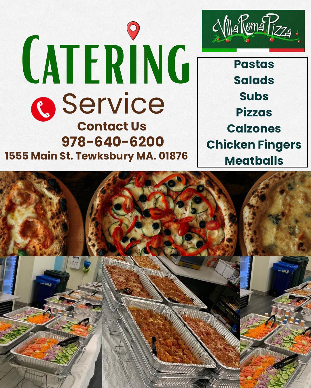 Villa Roma Pizza Facebook ad