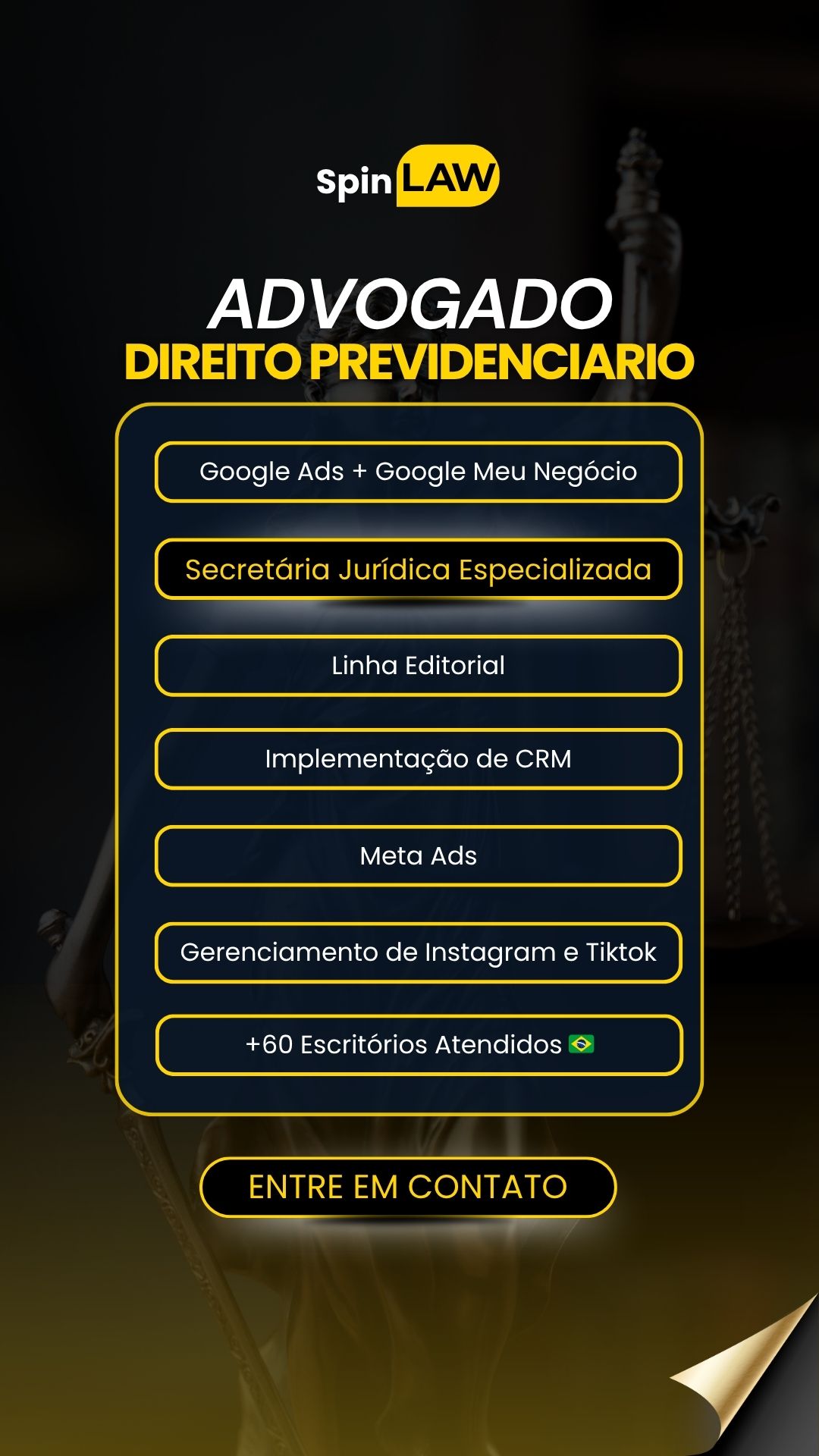 Spin Law Facebook ad: Estruture seu escritório e feche mais contratos.