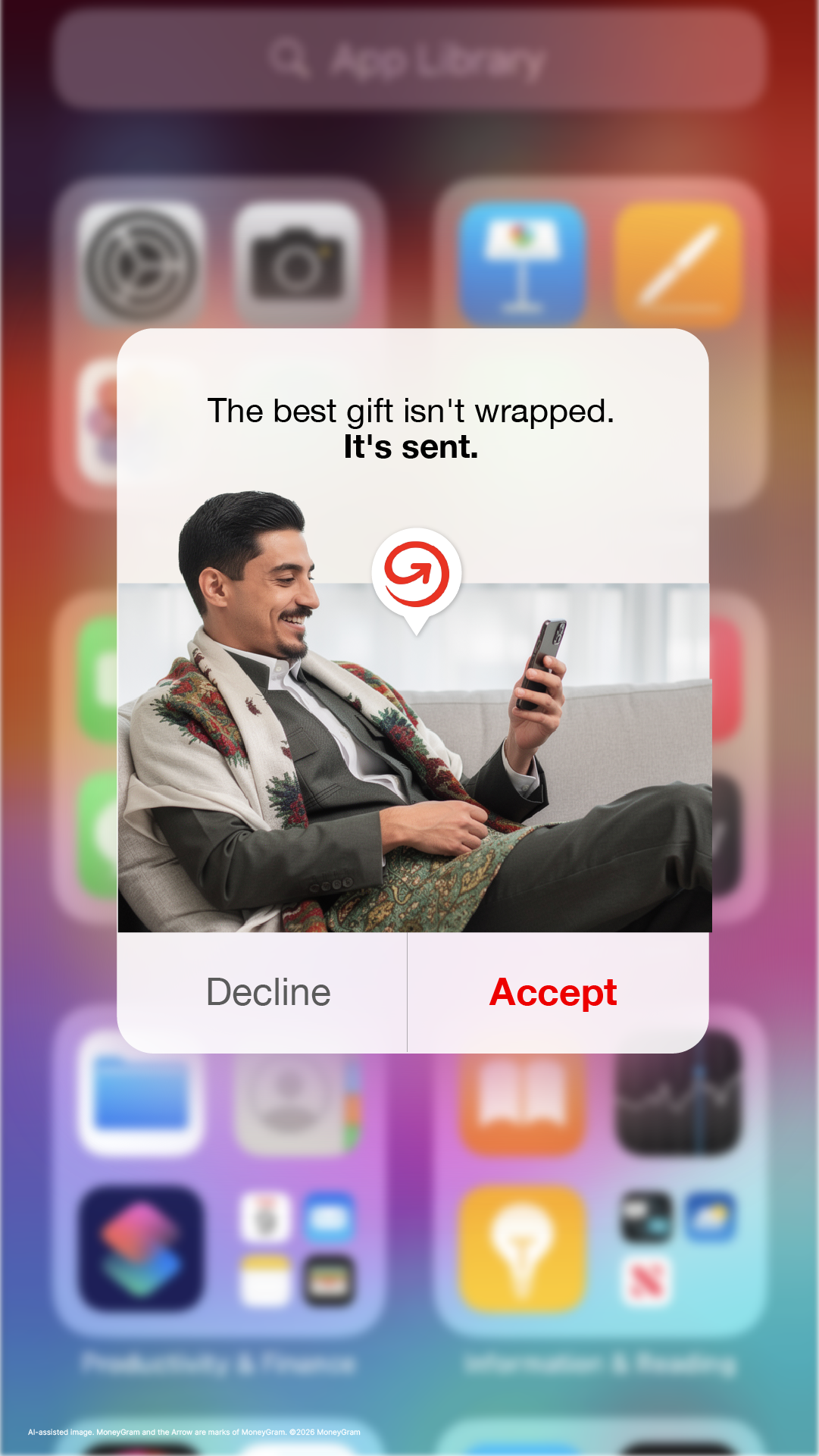 MoneyGram Facebook ad