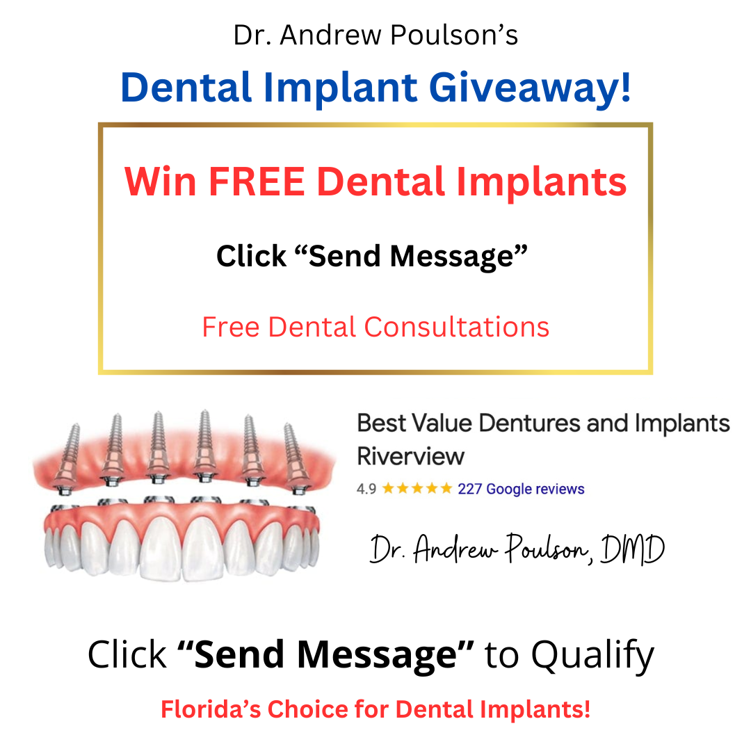 Best Value Dentures and Implants Riverview Facebook ad: Florida Dental Implants