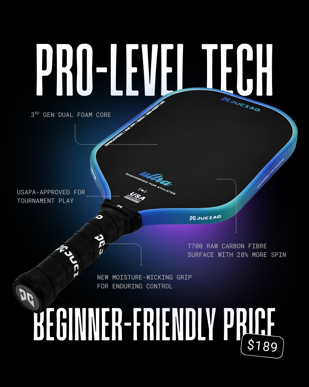 Juciao Paddles Facebook ad: Bag your new paddle now