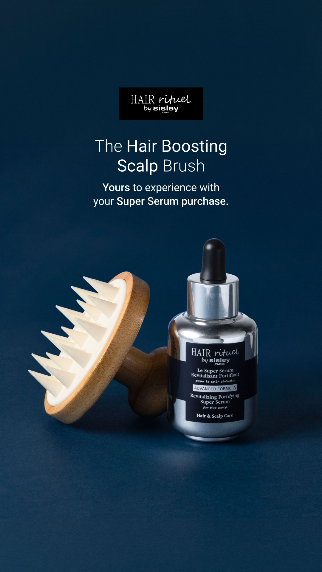 Hair Rituel by Sisley Facebook ad: The Hair Boosting Scalp Brush