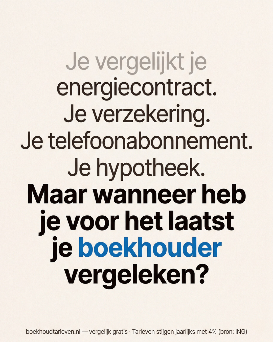 Boekhoud Tarieven Facebook ad