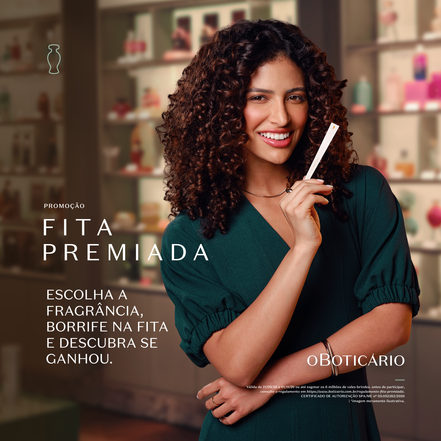 O Boticário Facebook ad: UMA FITA MUDA O SEU DIA.