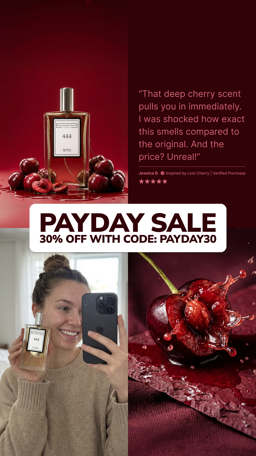 The Essence Vault Facebook ad