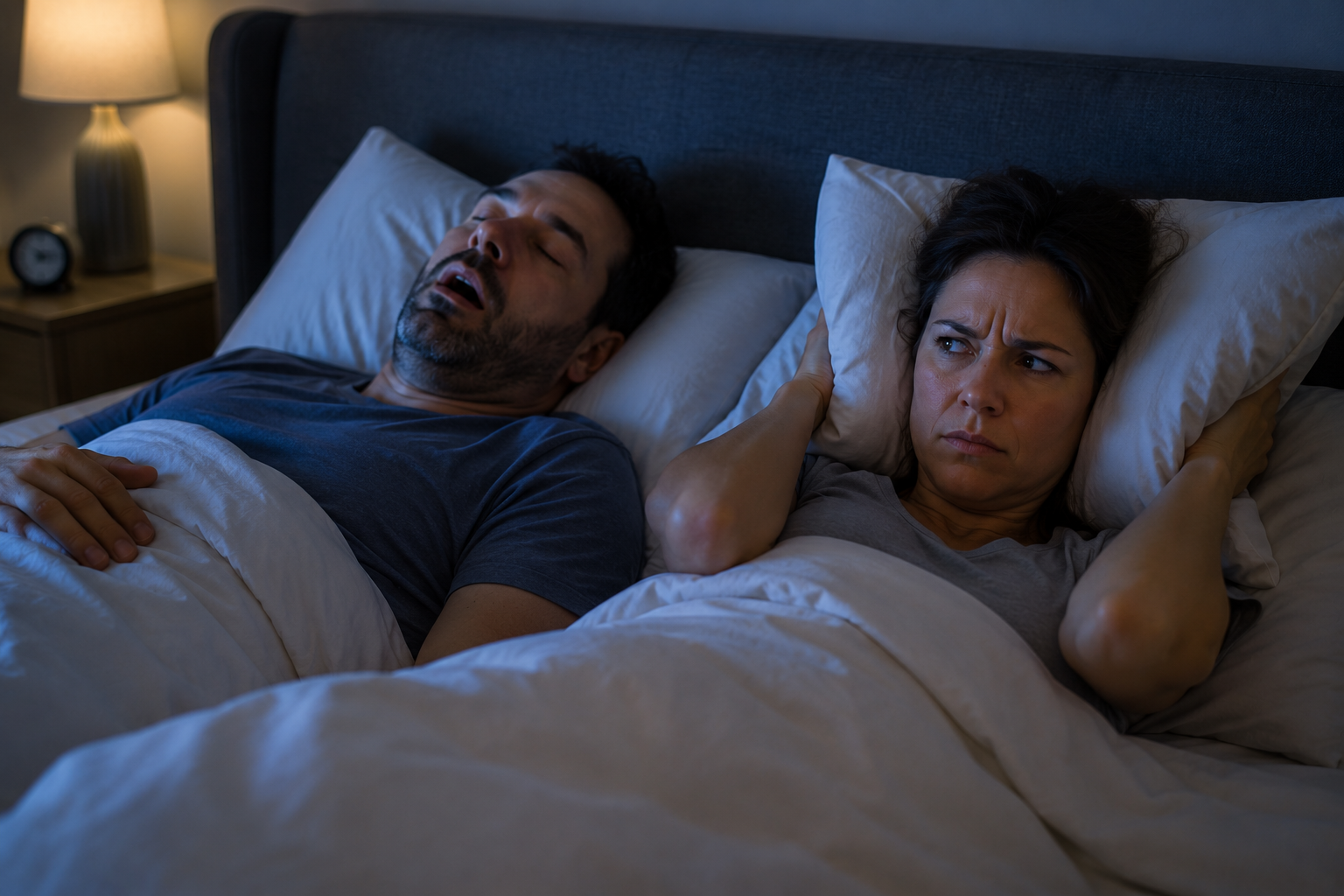 Snore MD Facebook ad: Snoring Could Be A Sign Of Sleep Apnea.