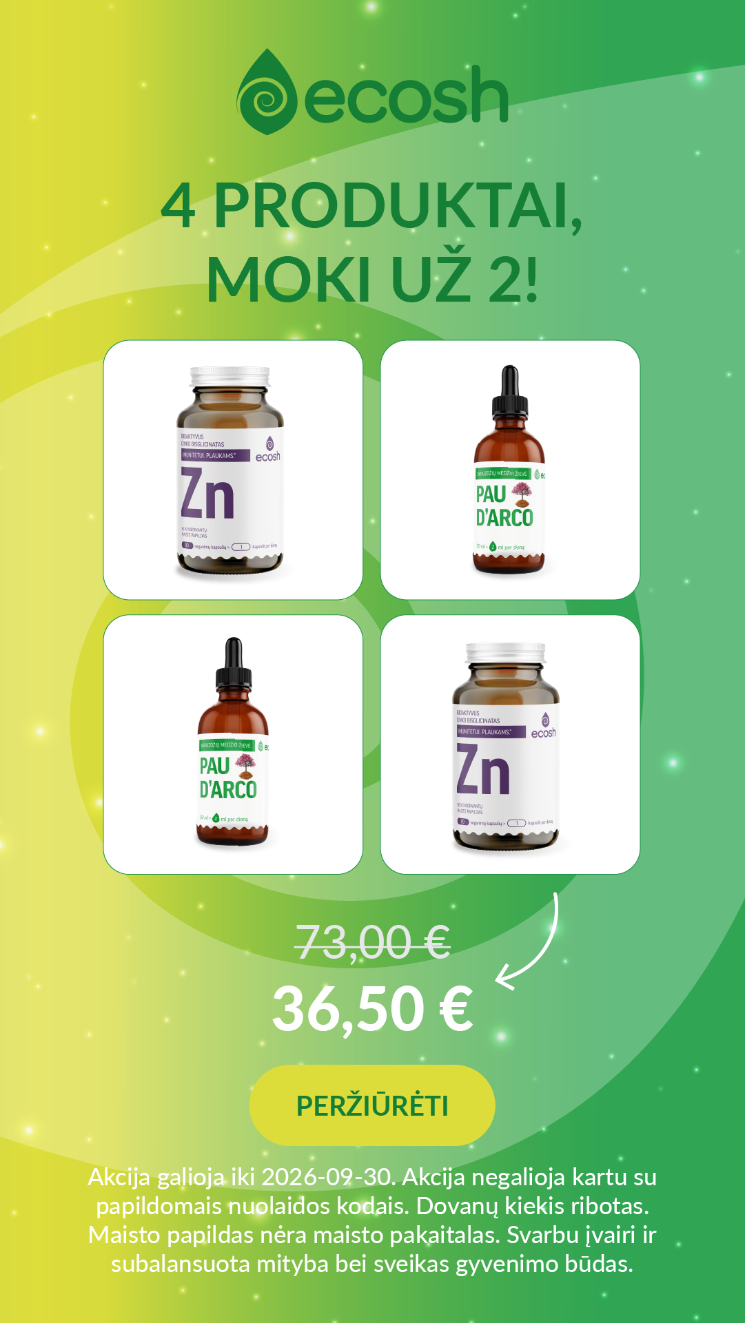 Ecosh Lietuva Facebook ad