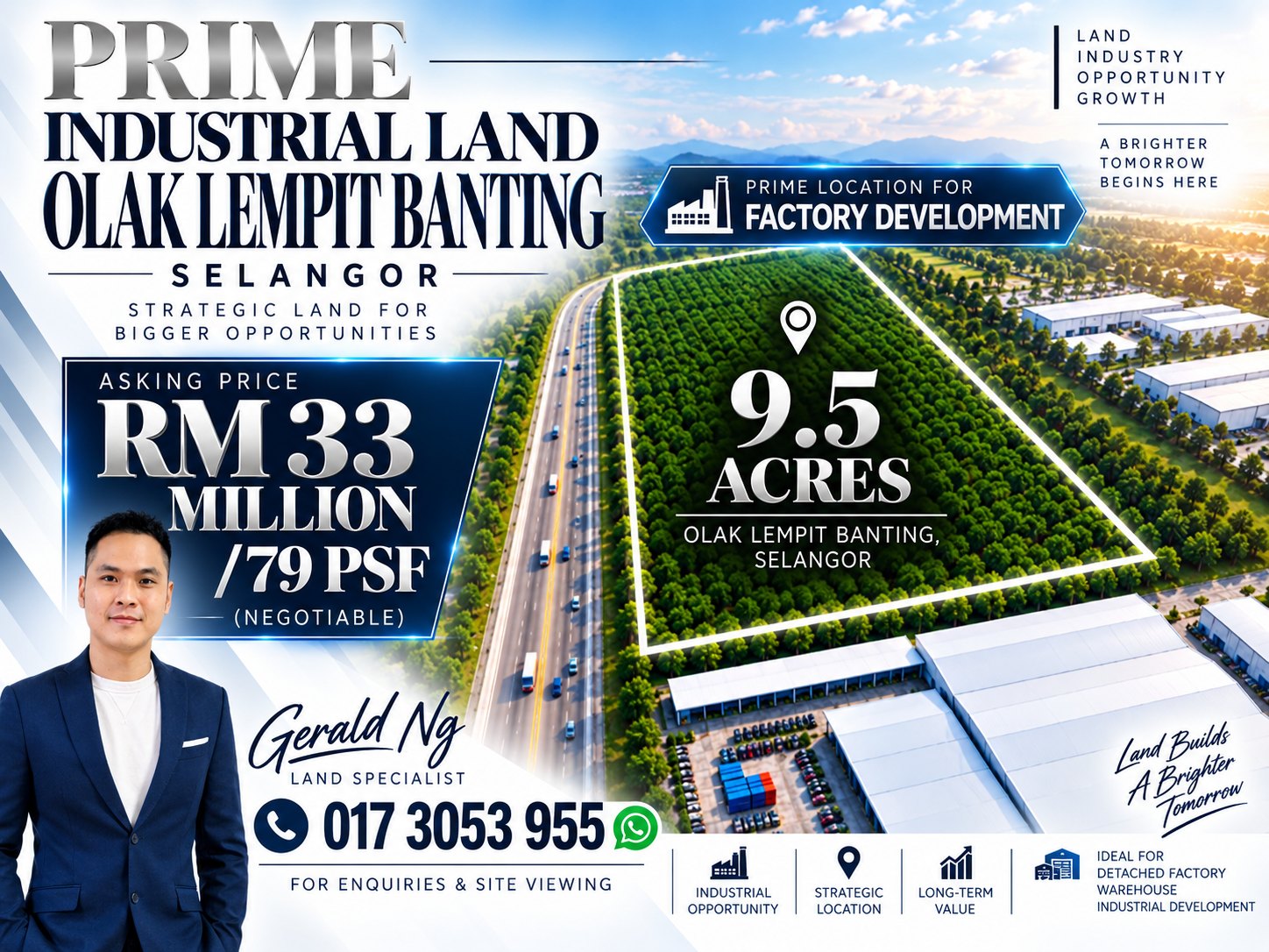 Industrial & Commercial Properties Facebook ad: Banting Olak Lempit Land
