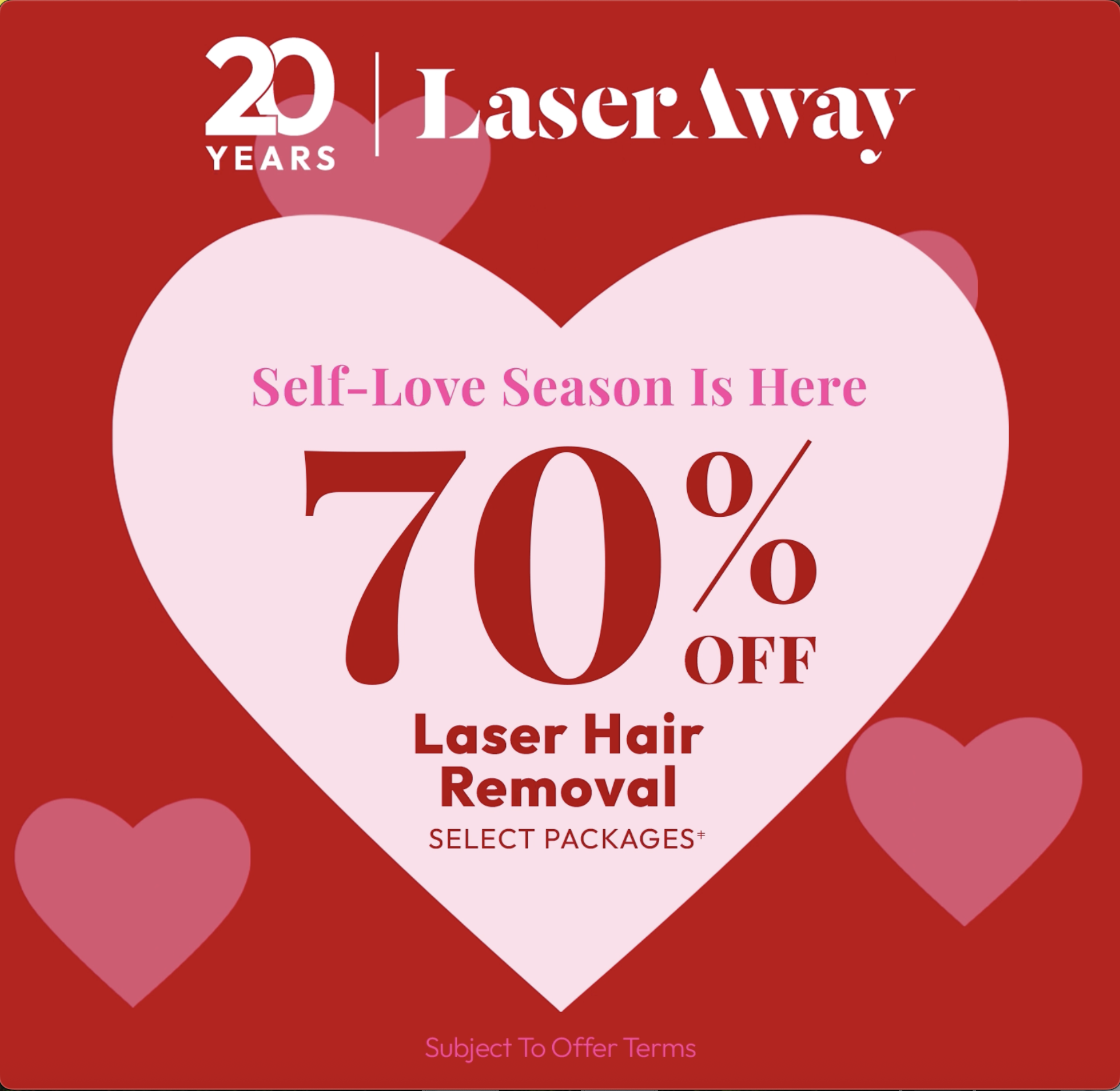 LaserAway Facebook ad