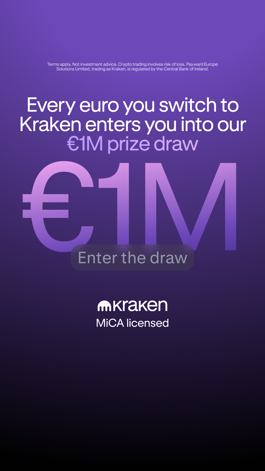 Kraken Digital Asset Exchange Facebook ad