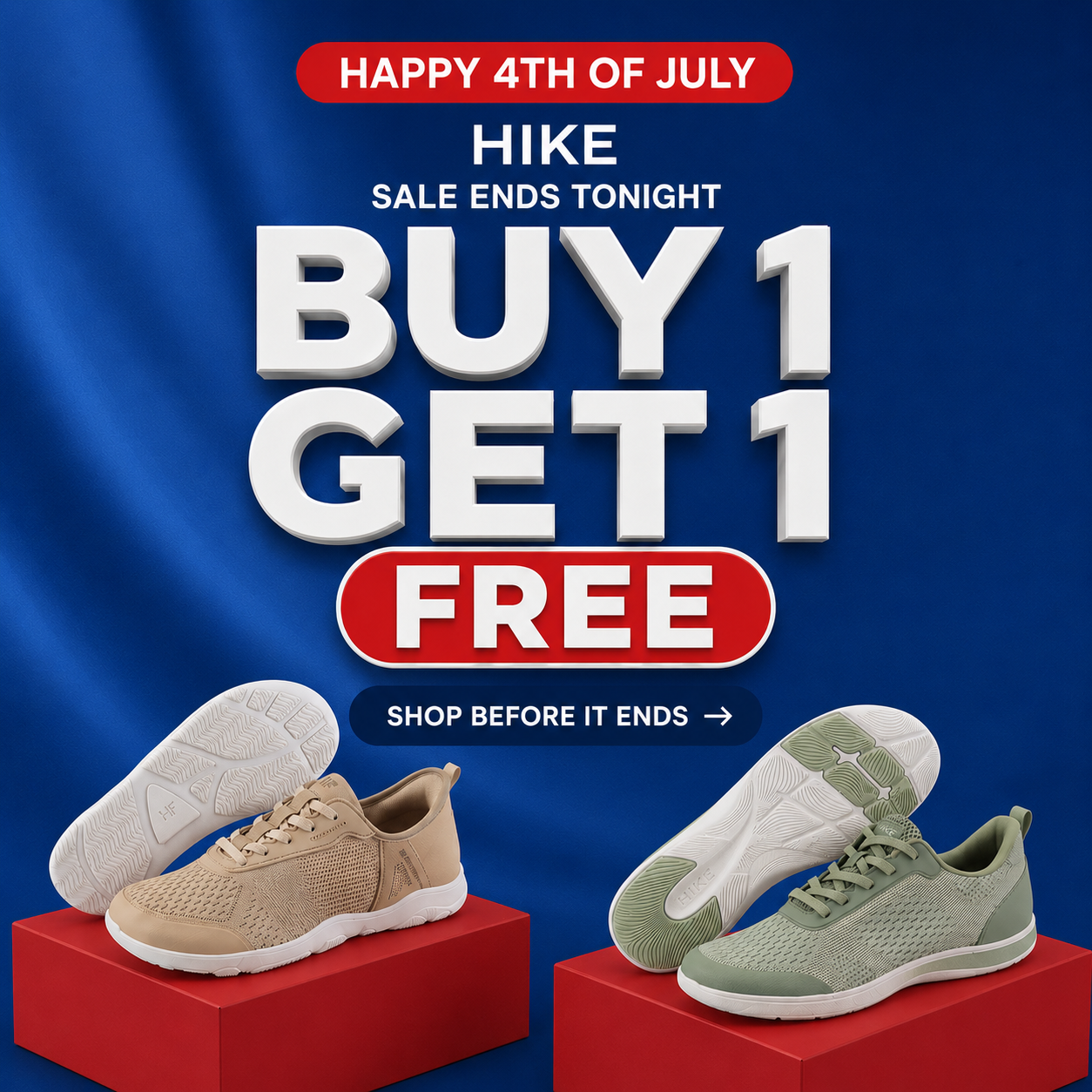 HIKE Footwear Facebook ad