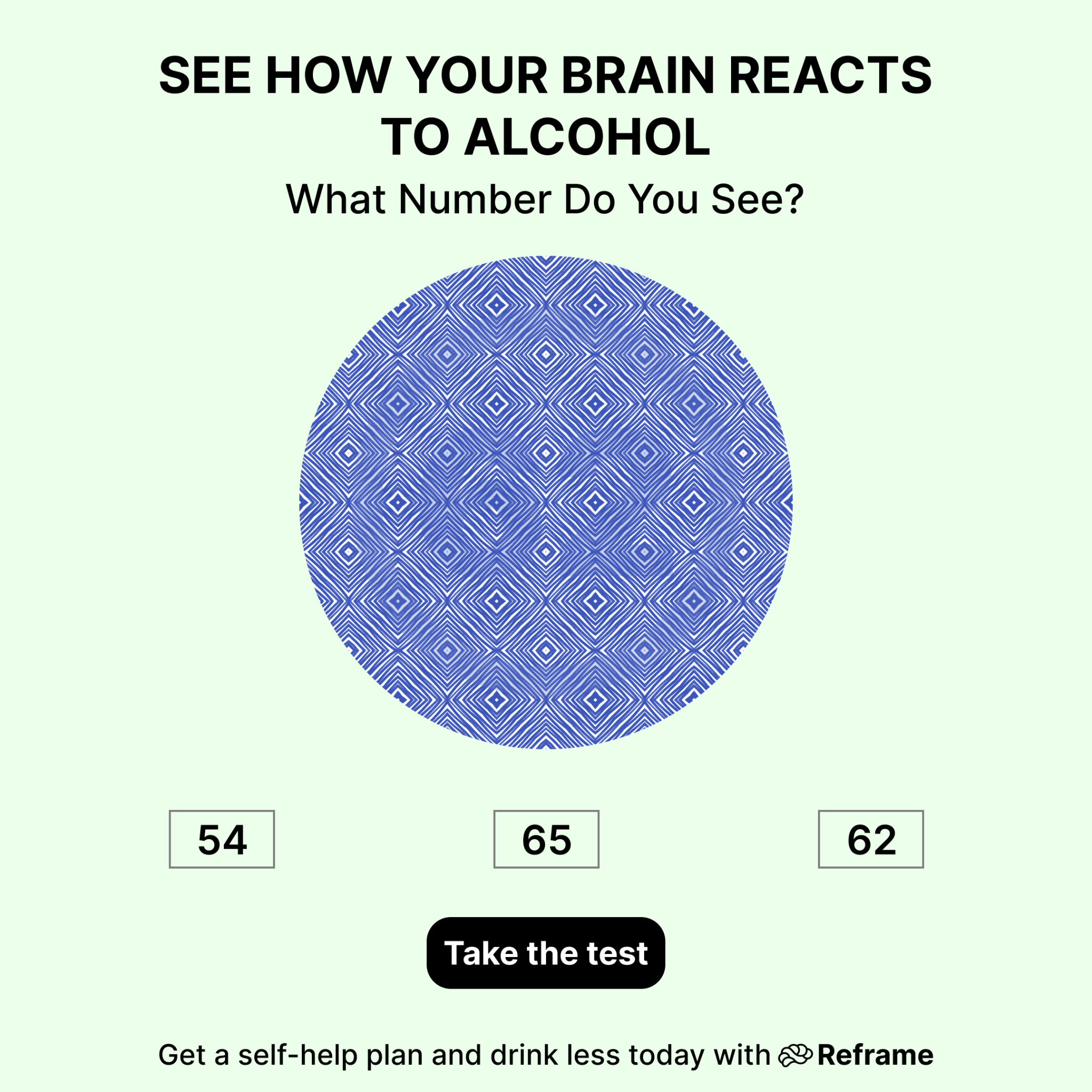 Reframe Facebook ad