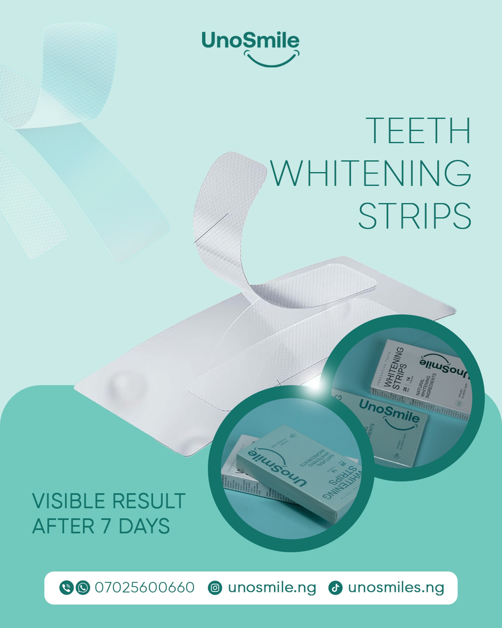 UnoSmile Facebook ad: Confidence Starts With Clean Teeth