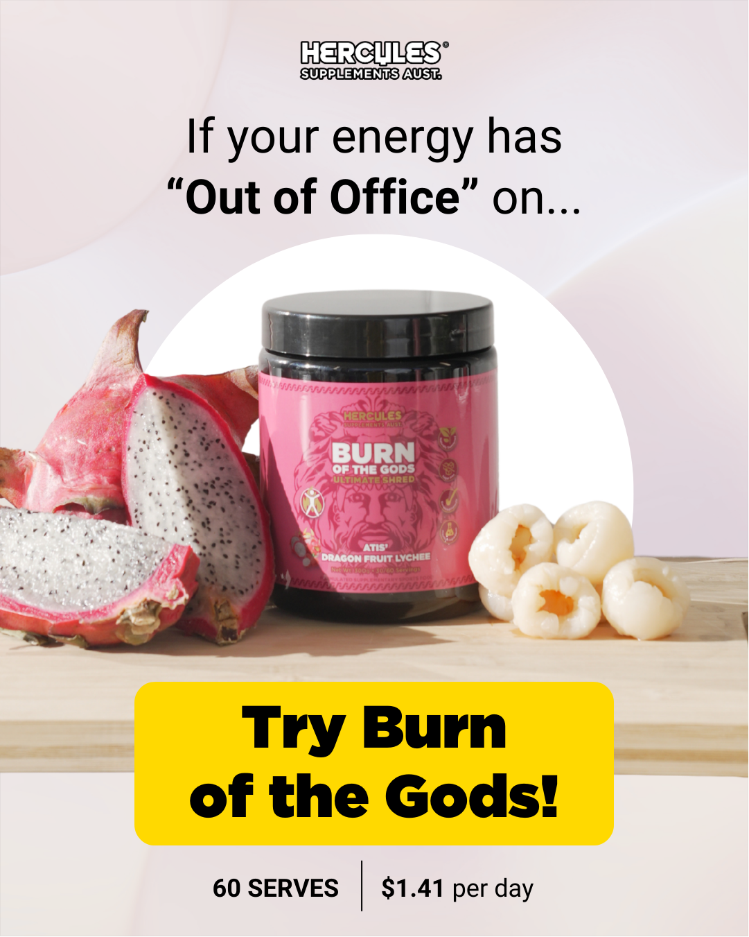 Hercules Supplements Aust Facebook ad