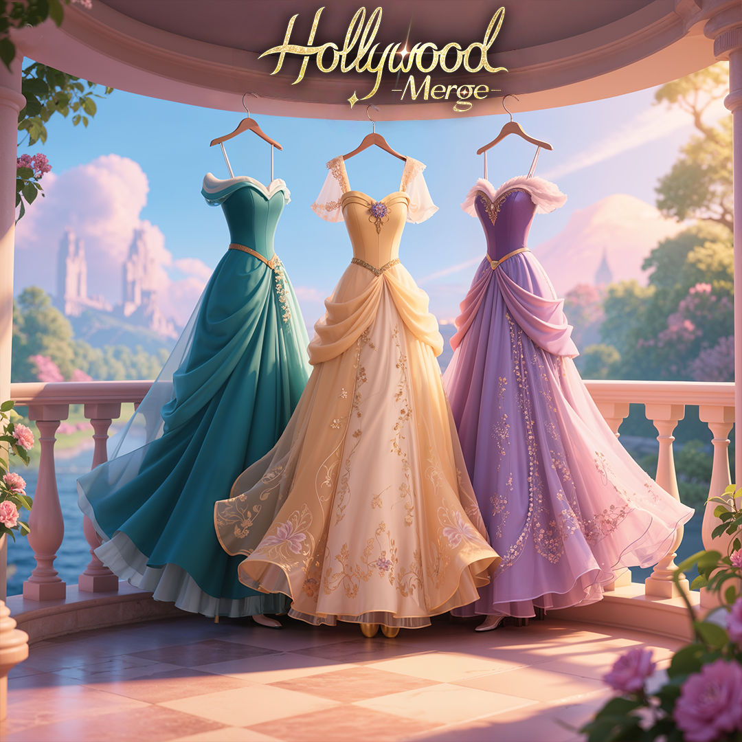Hollywood Merge Facebook ad: Sew Lies → Stardust!