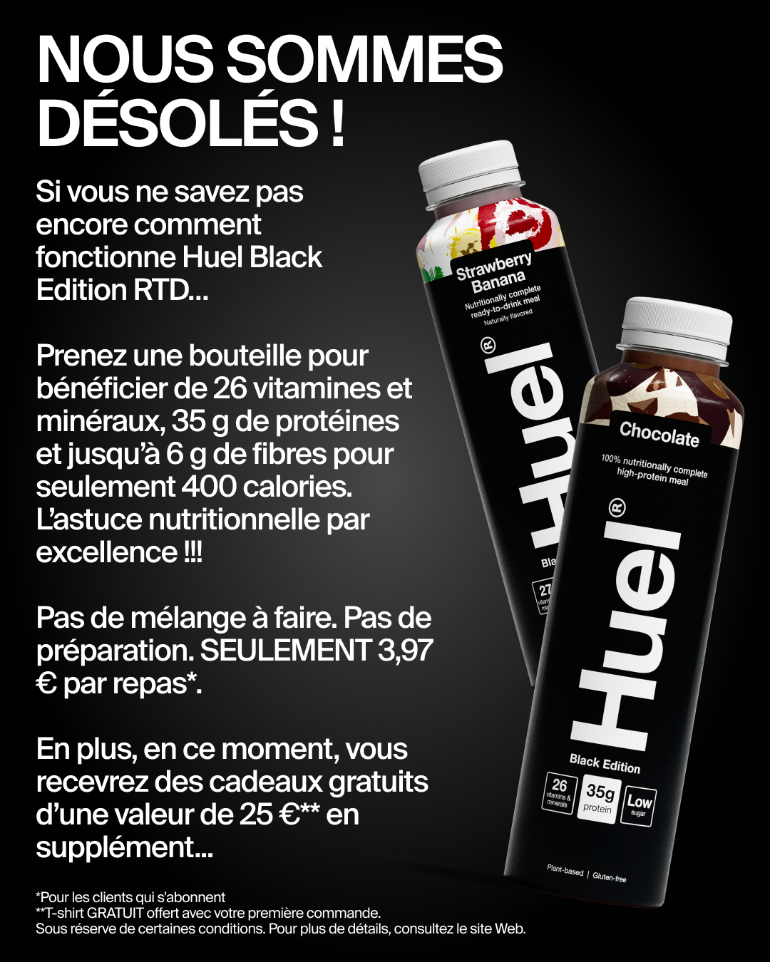 Huel Facebook ad