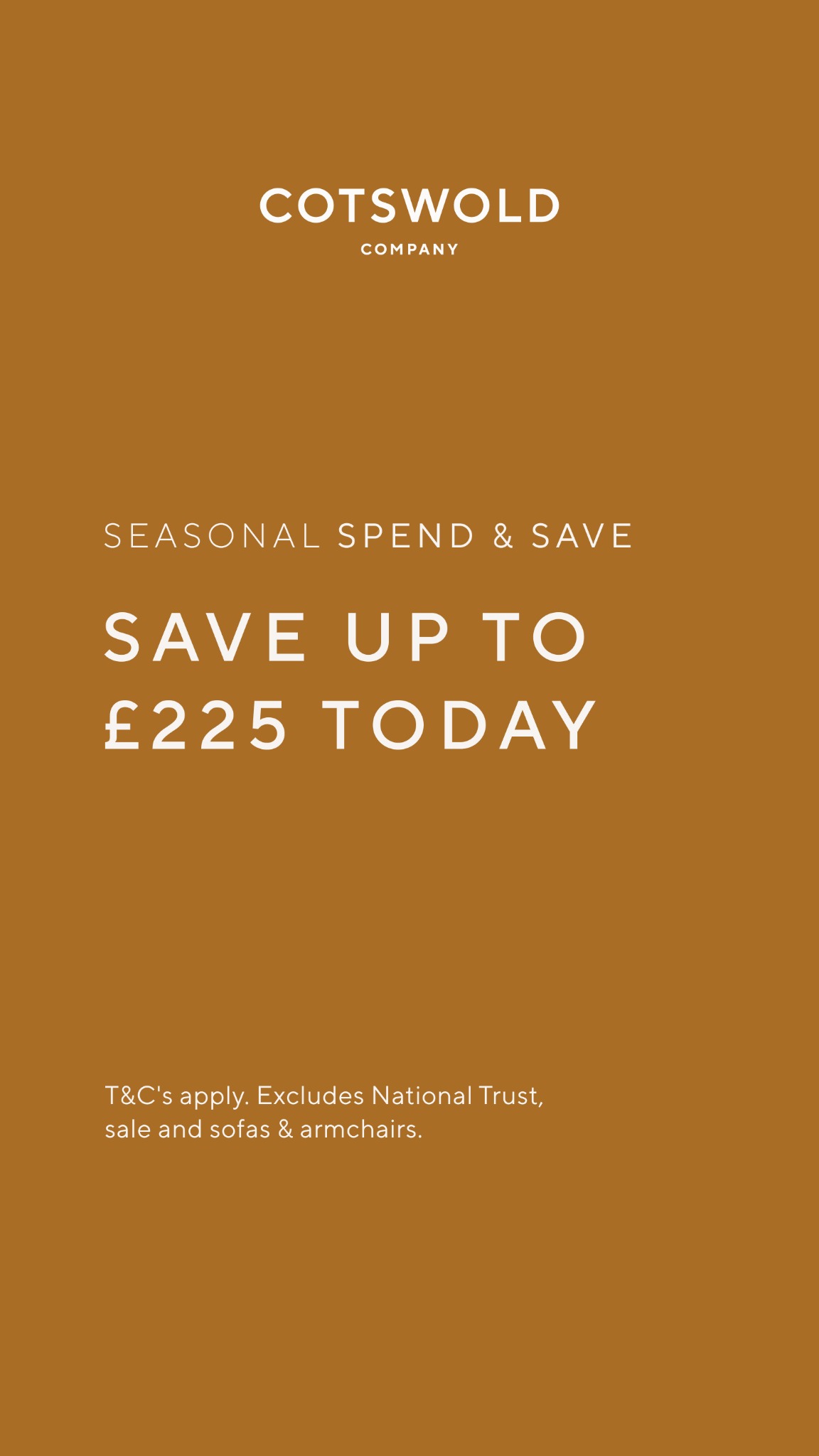 The Cotswold Company Facebook ad: Save on beautifully crafted furniture