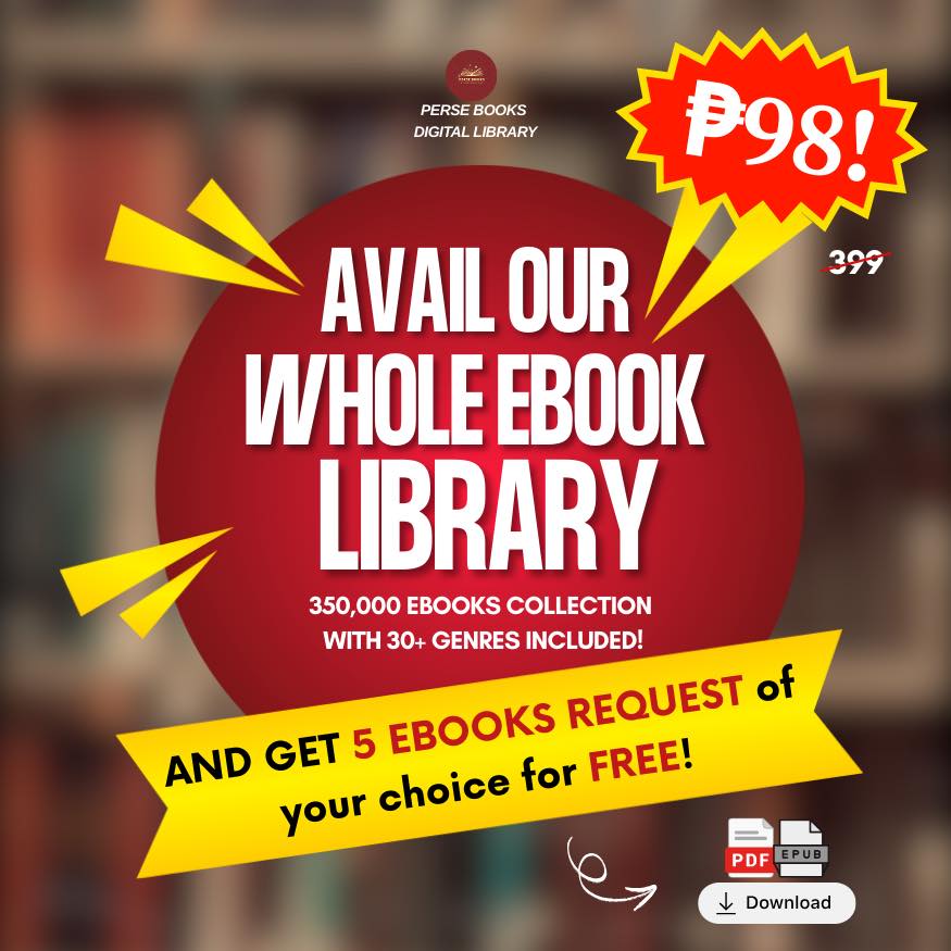 Perse Books Facebook ad: 𝗪𝗛𝗢𝗟𝗘 𝗘𝗕𝗢𝗢𝗞 𝗟𝗜𝗕𝗥𝗔𝗥𝗬 = 𝗣𝗵𝗽 𝟵𝟴!