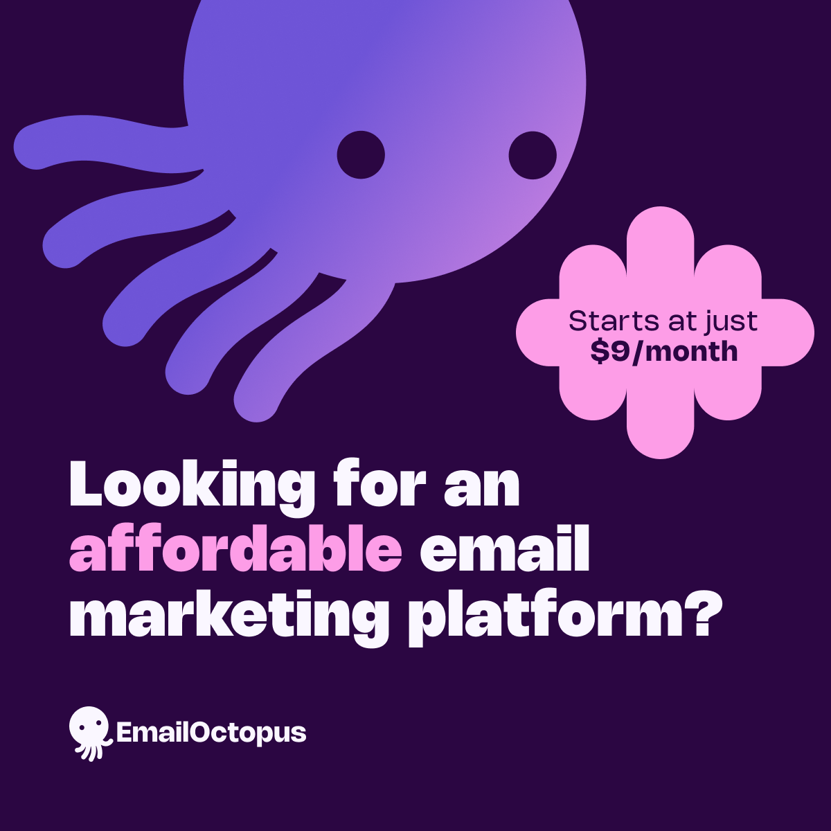 EmailOctopus Facebook ad