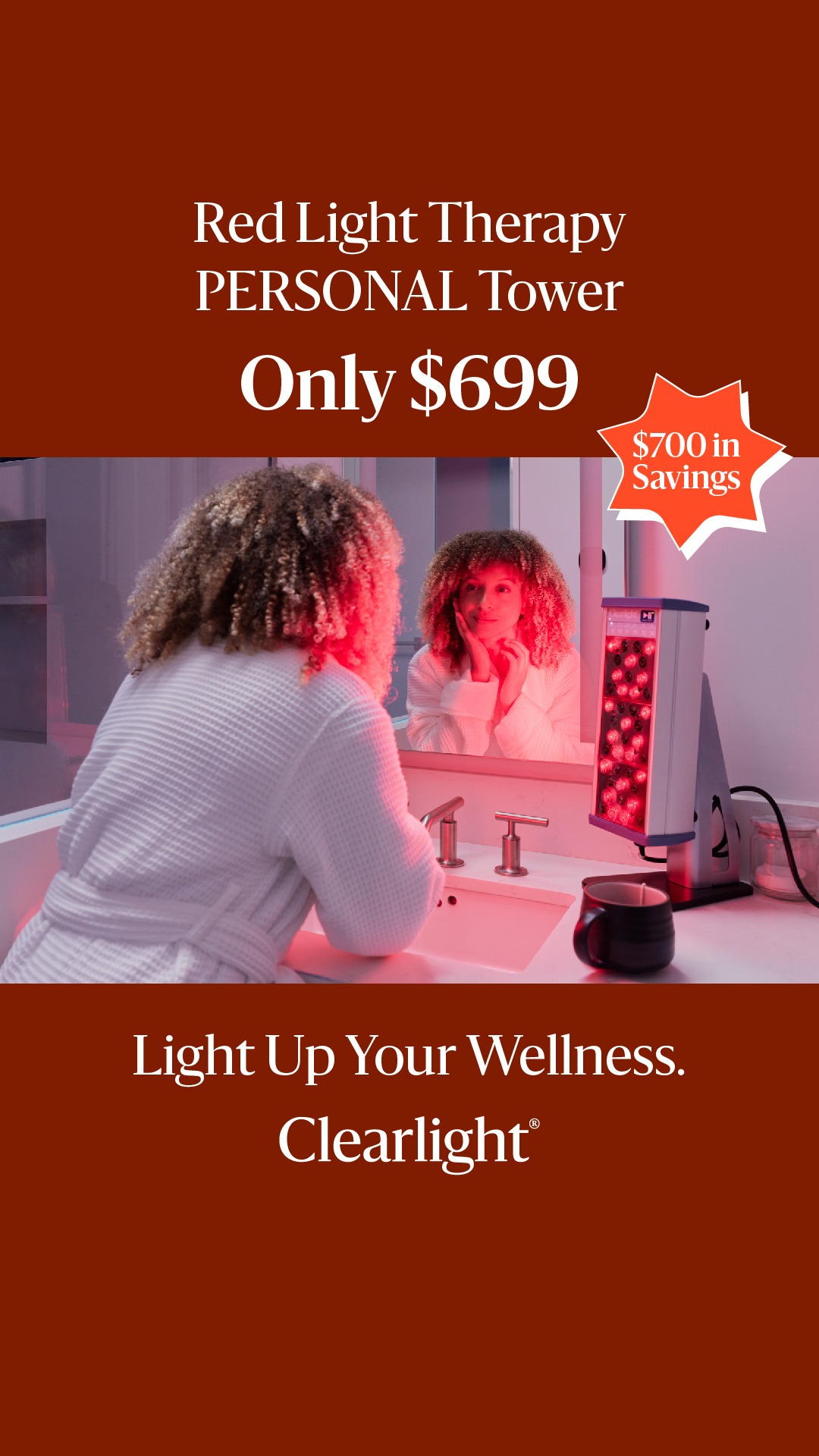 Clearlight Infrared Saunas Facebook ad