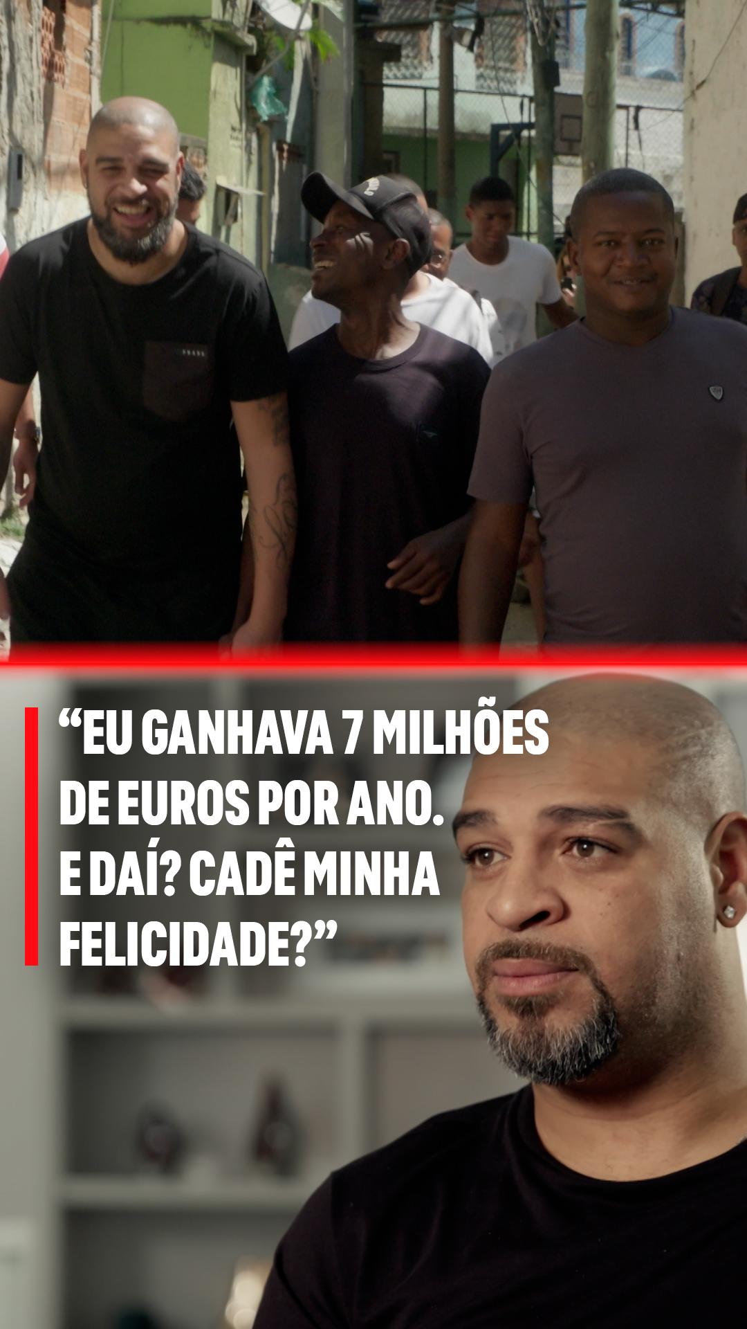 Netflix Facebook ad: O Adriano tinha chegado no topo do mundo…