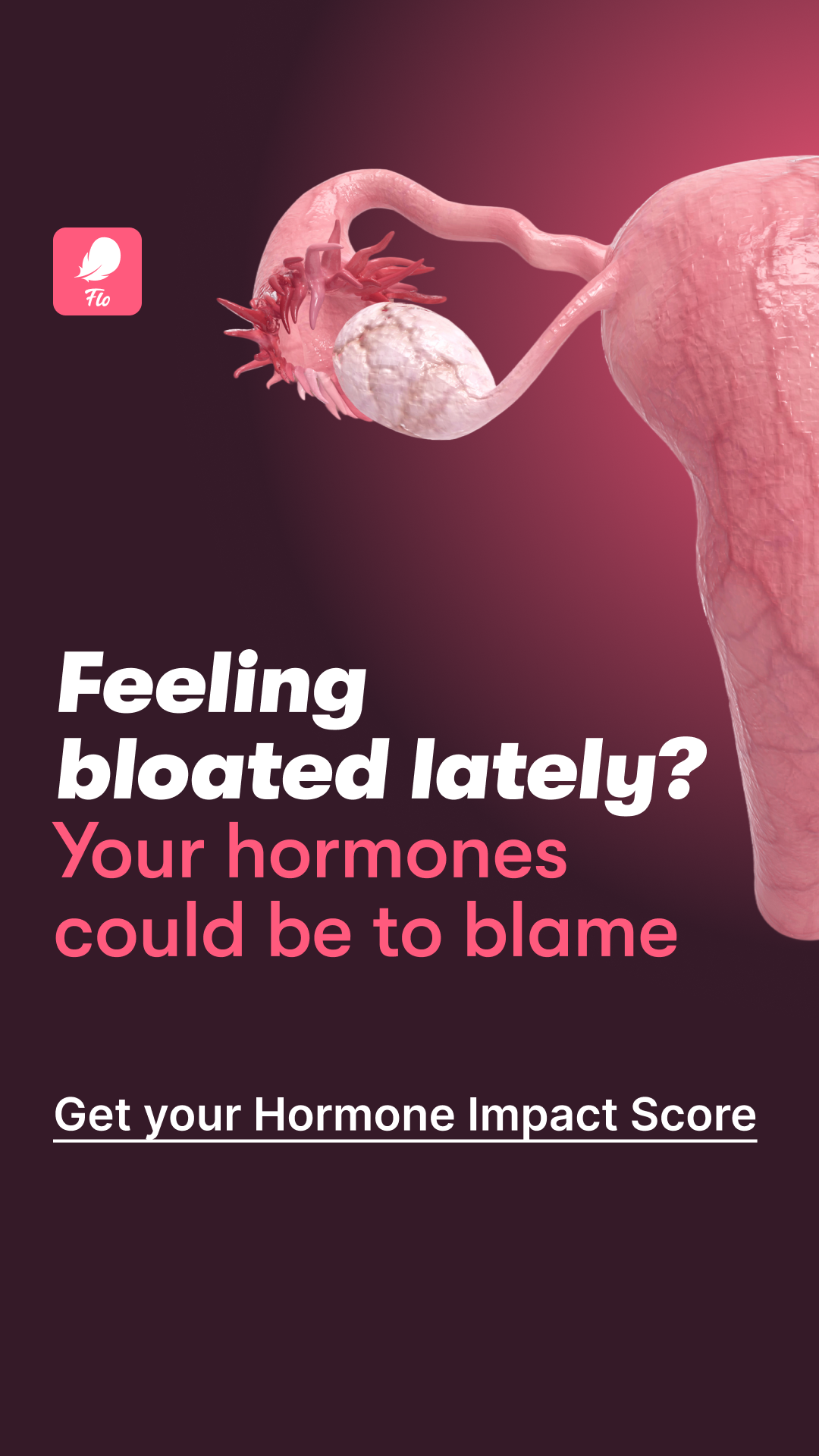 Flo Period Tracker App Facebook ad