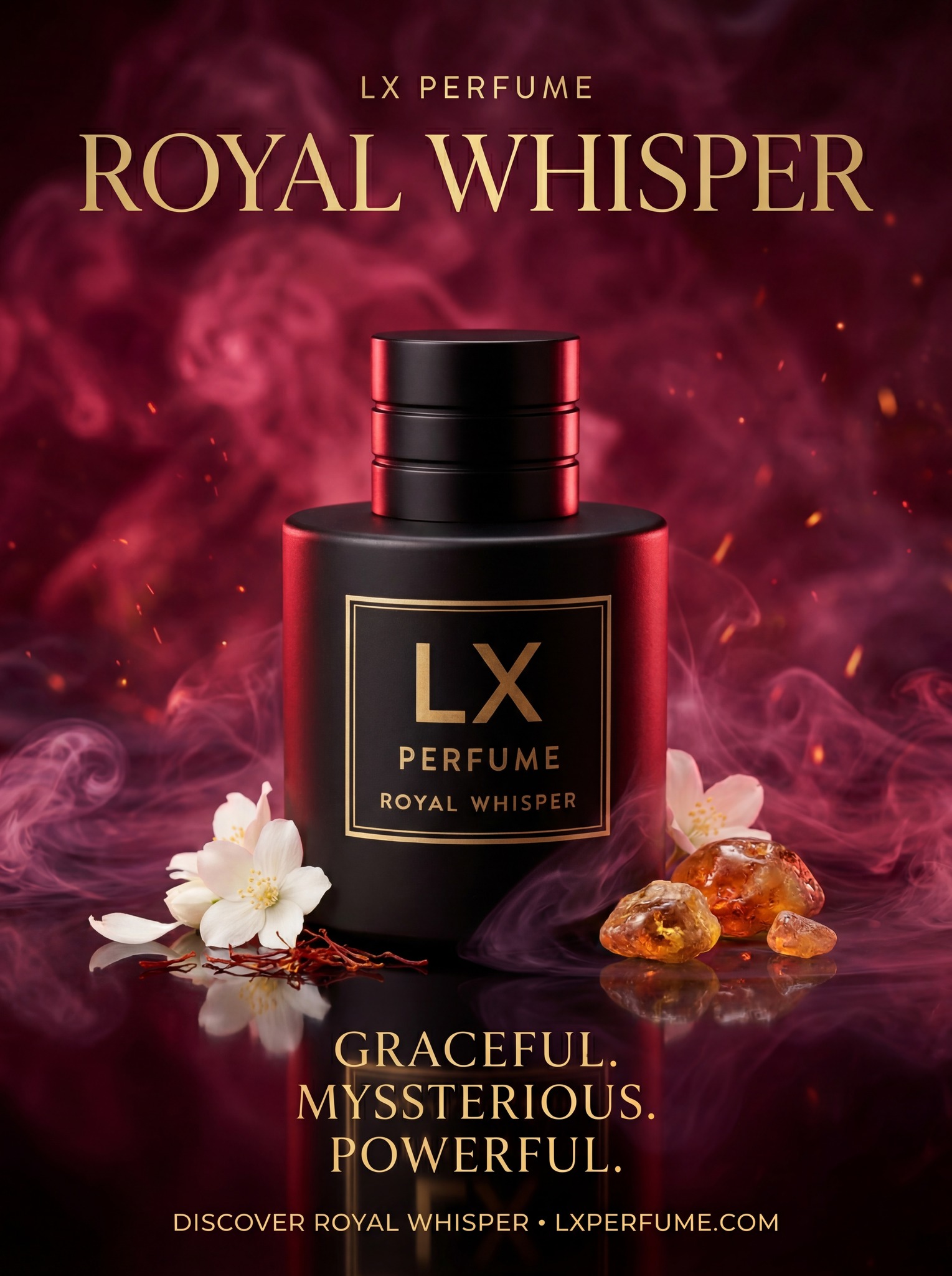 LXPerfume Facebook ad: DISCOVER ROYAL WHISPER