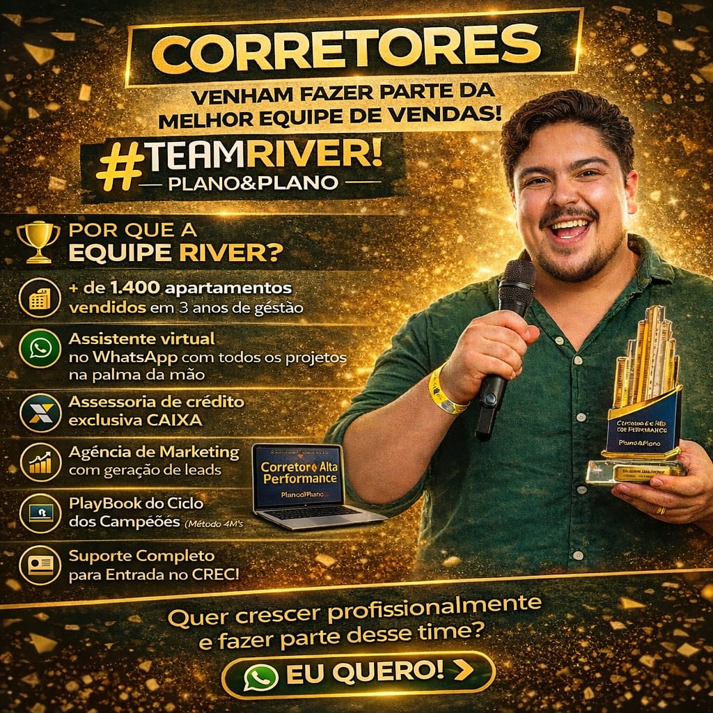 River Gestor Facebook ad: LIDERANÇA DE VERDADE | EQUIPE RIVER, PLANO&PLANO