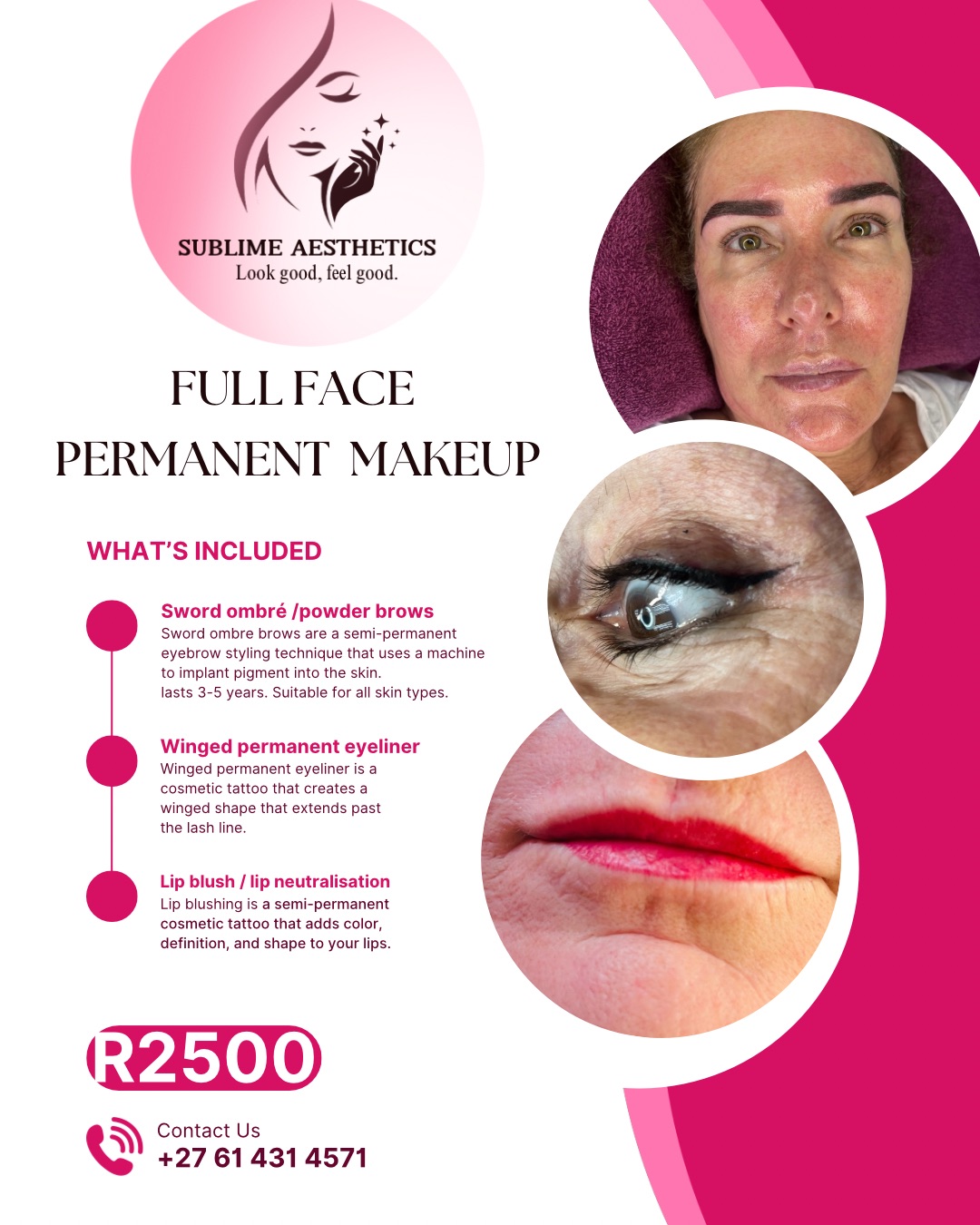 Sublime Aesthetics Facebook ad: Beauty and relaxation at your doorstep.