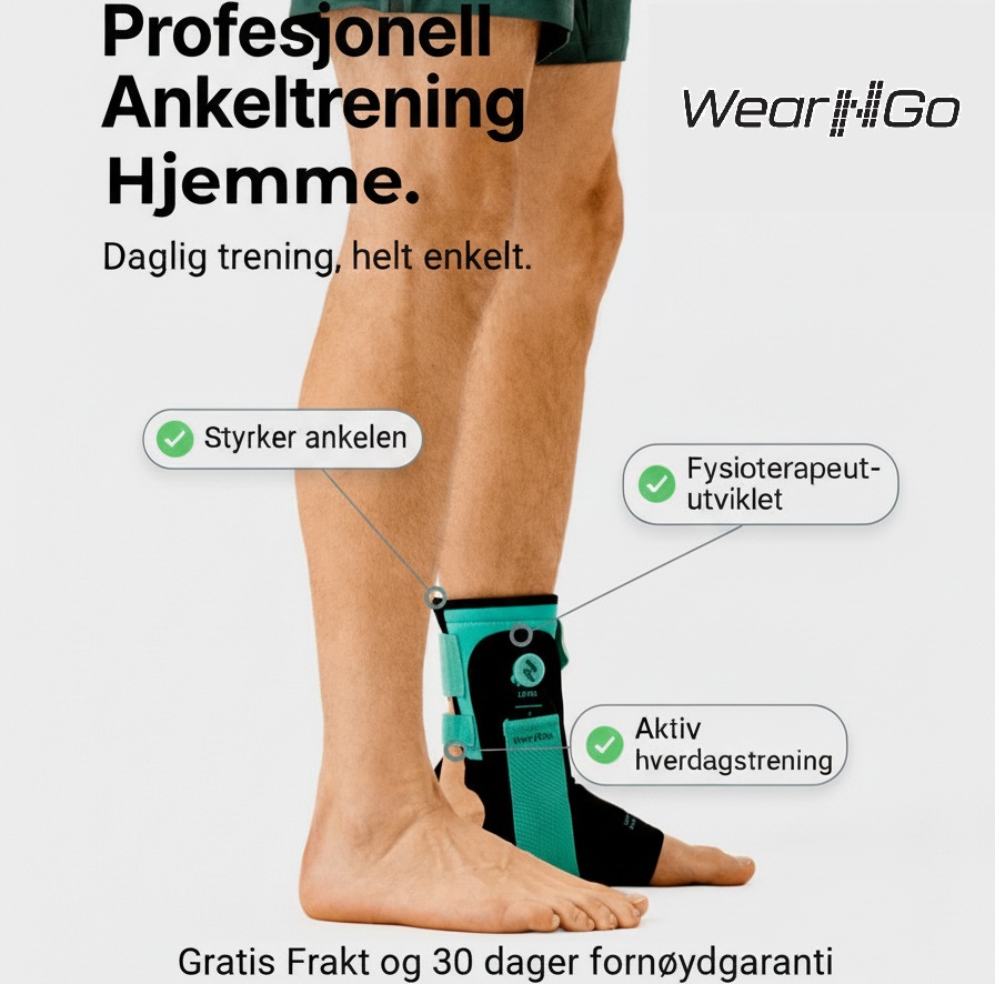Wearngo Facebook ad: Wear'N'Go | Ankelstøtte og rehabilitering, designet i Norge