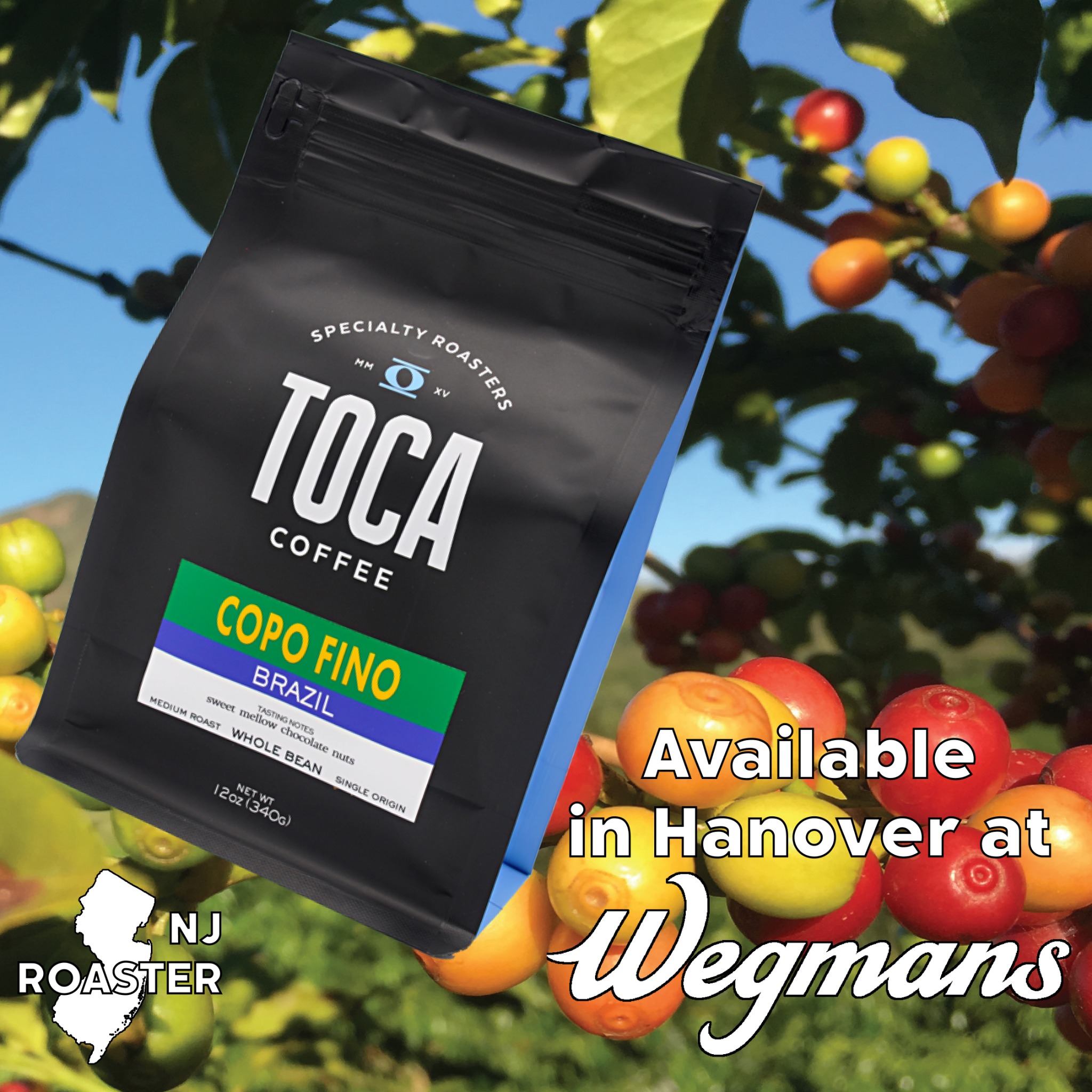 TOCA Coffee Facebook ad from May 13, 2025