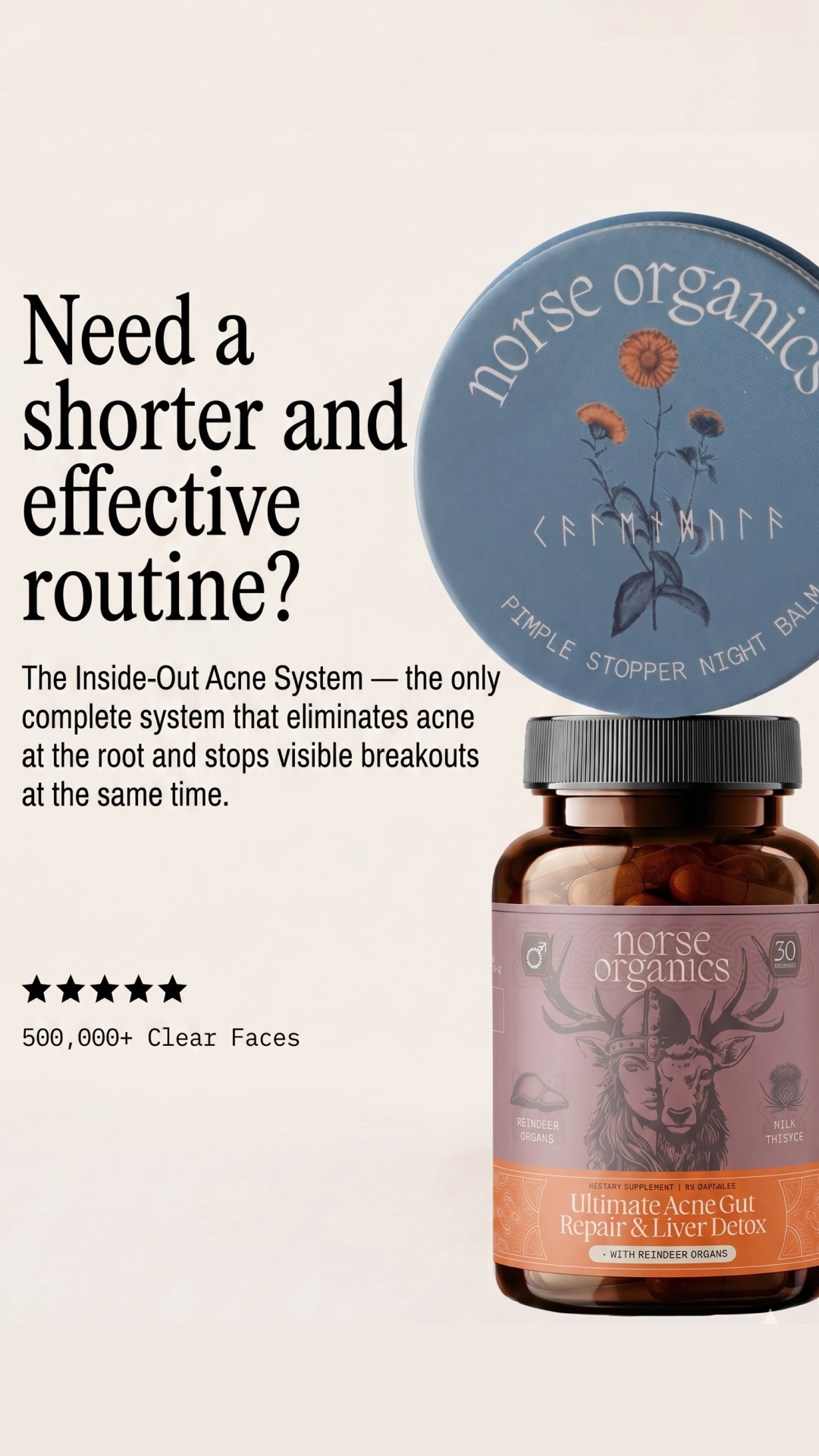 Norse Organics Facebook ad