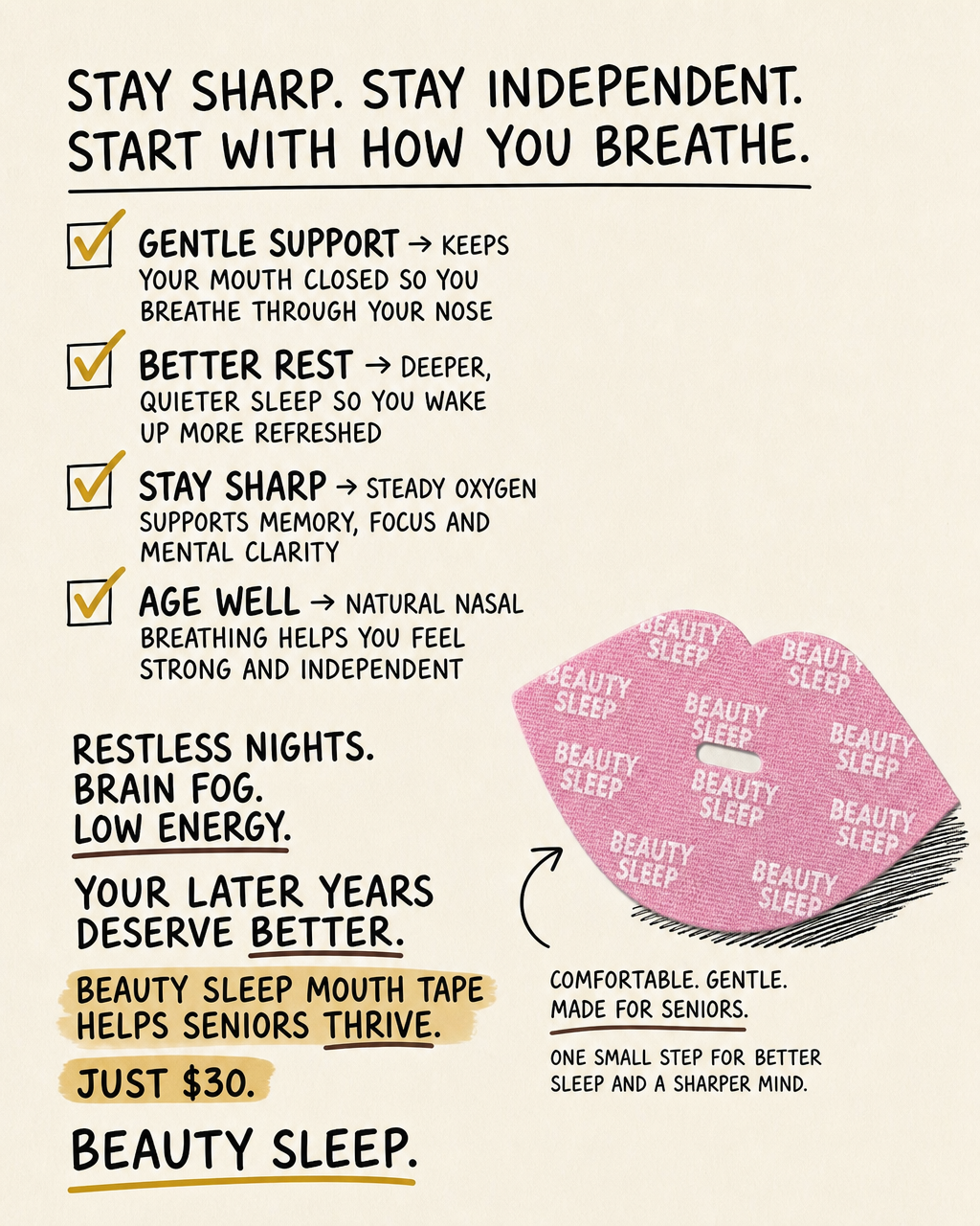 Beauty Sleep Facebook ad