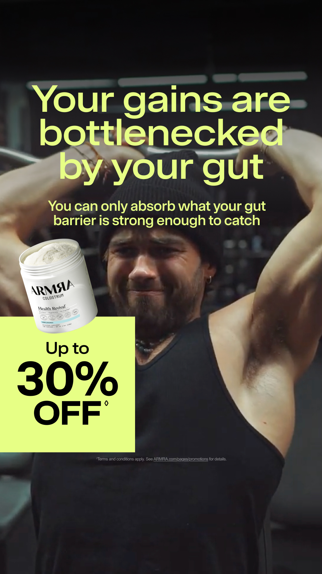 ARMRA Facebook ad