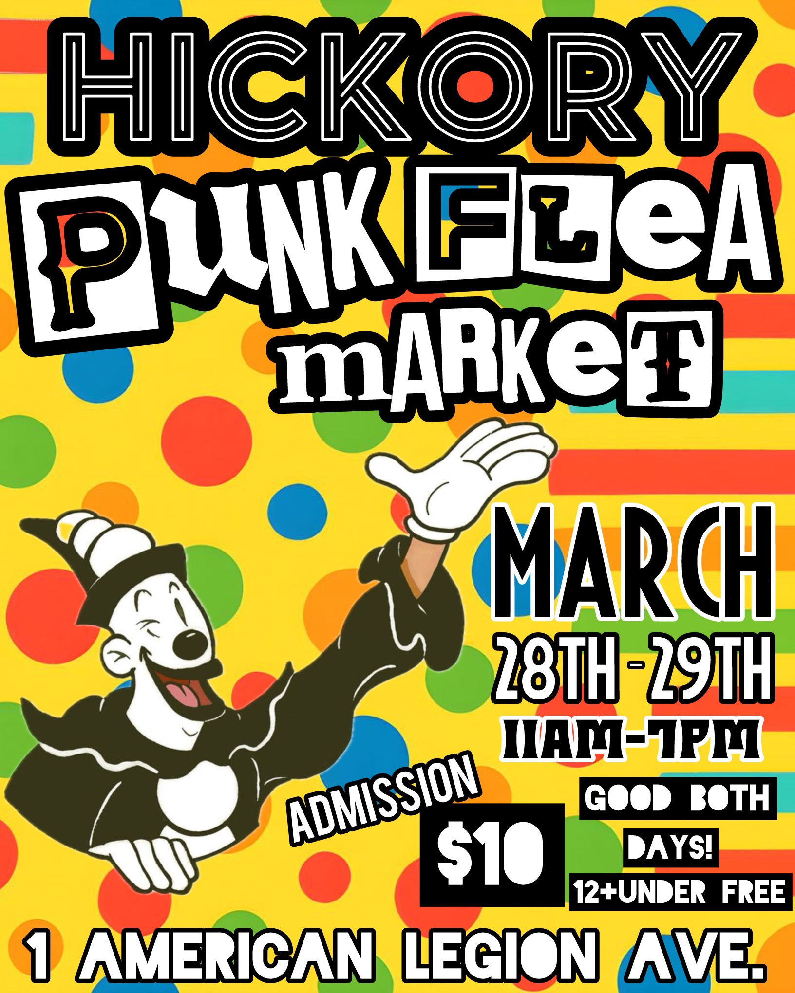 SE Punk Flea Market Facebook ad: HICKORY PUNK FLEA MARKET