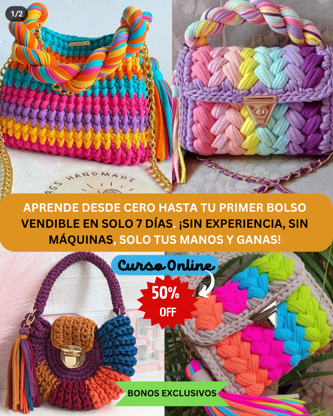 Manos que Crean Facebook ad: Asegura tu cupo