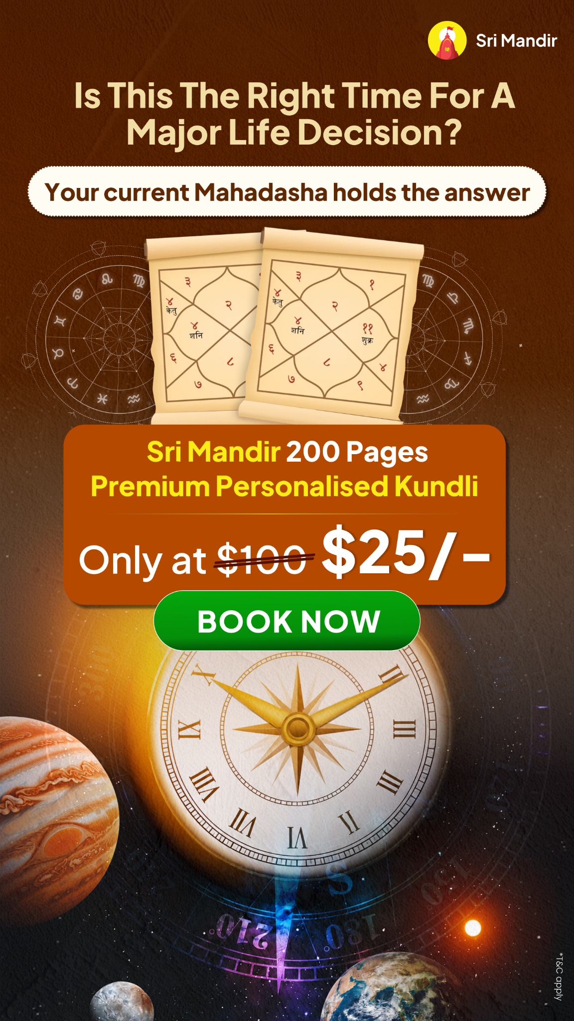 Kundli Guide by Sri Mandir Facebook ad