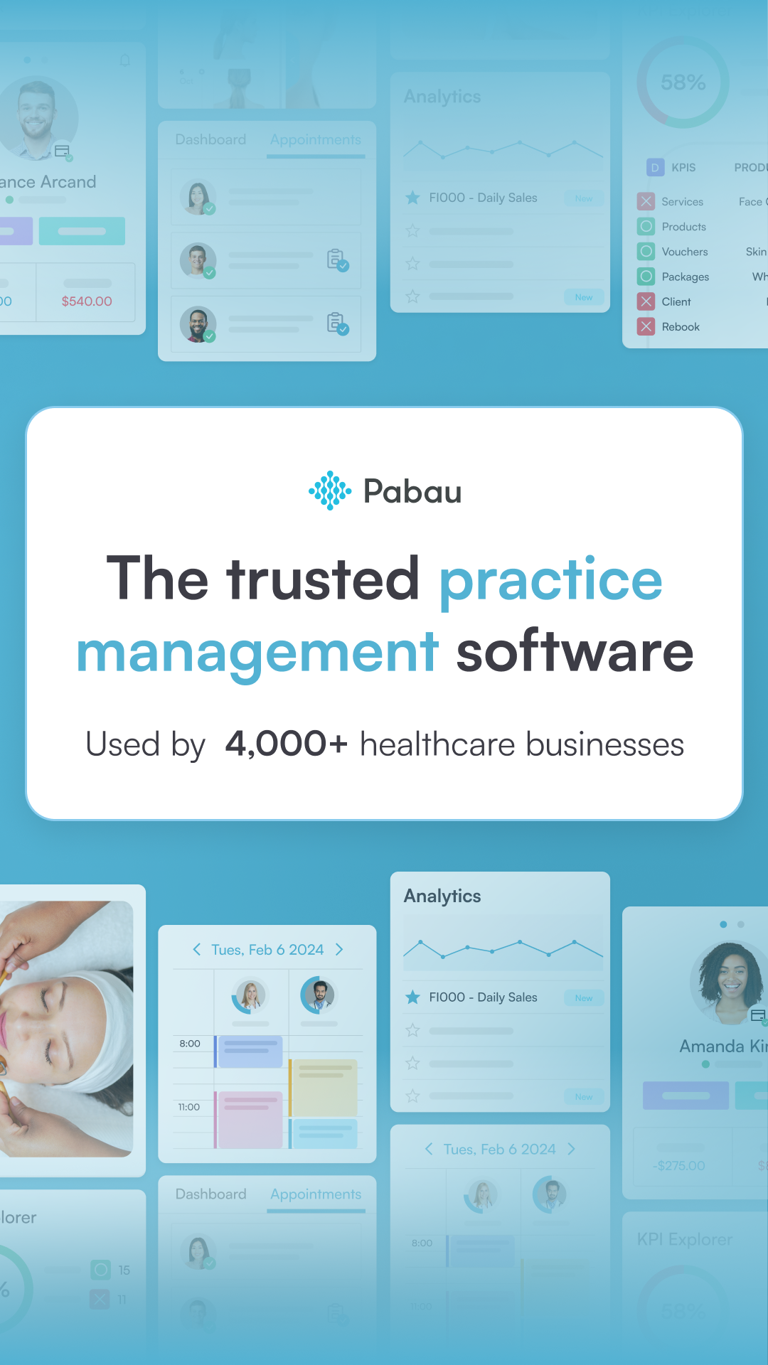 Pabau Clinic Software Facebook ad