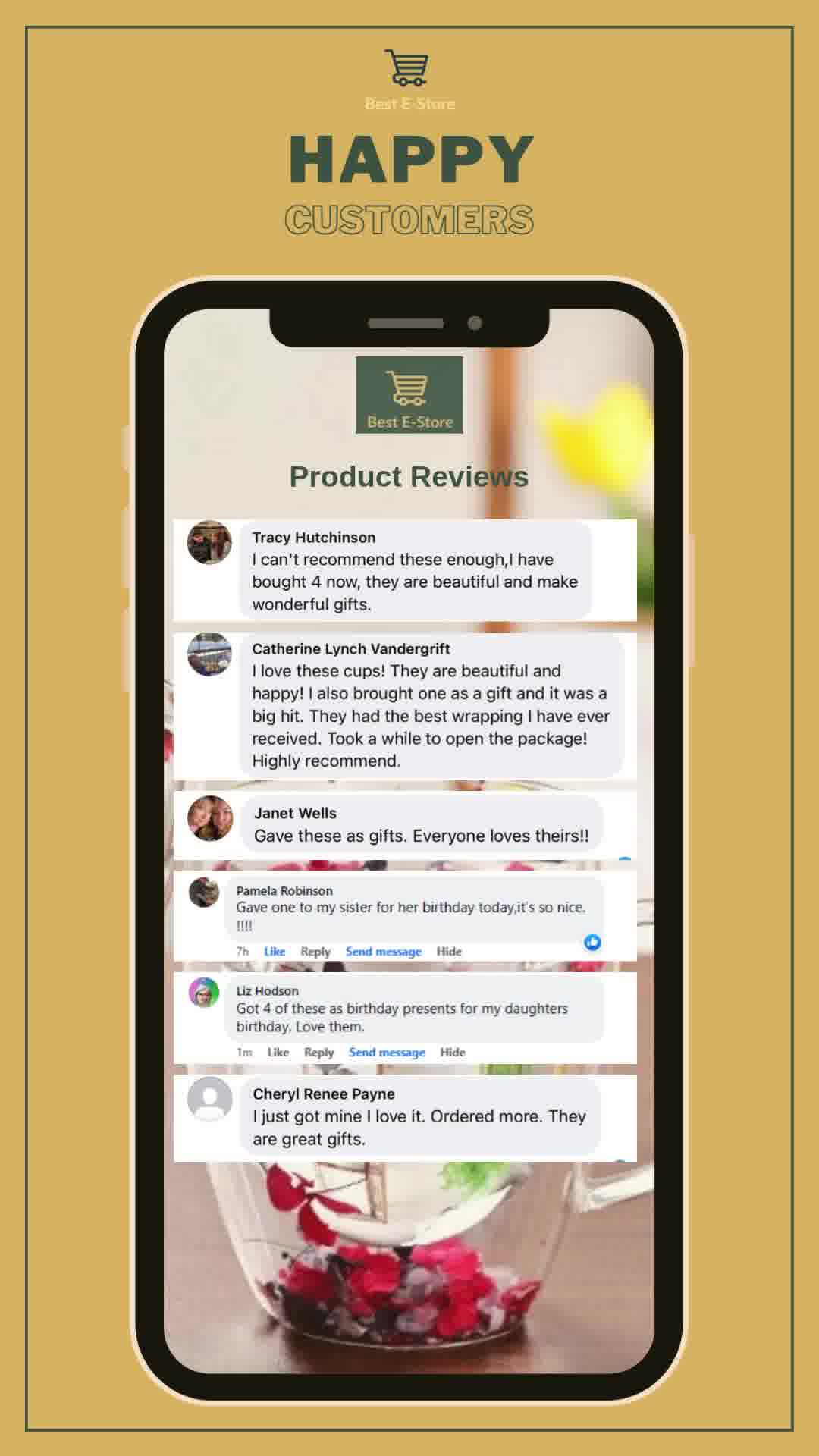 Best E-Store Facebook ad: Beautiful. Unique. Ready to Gift. Get Yours Before We Sell…