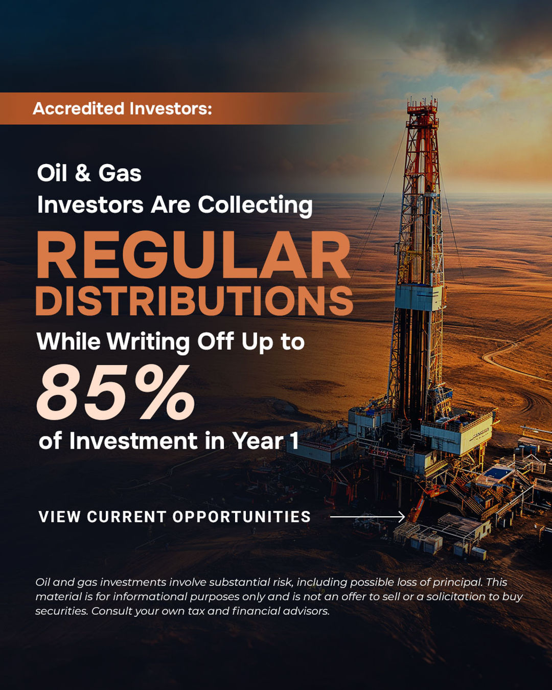 Eagle Natural Resources Facebook ad: Diversify Your Portfolio With Oil & Gas