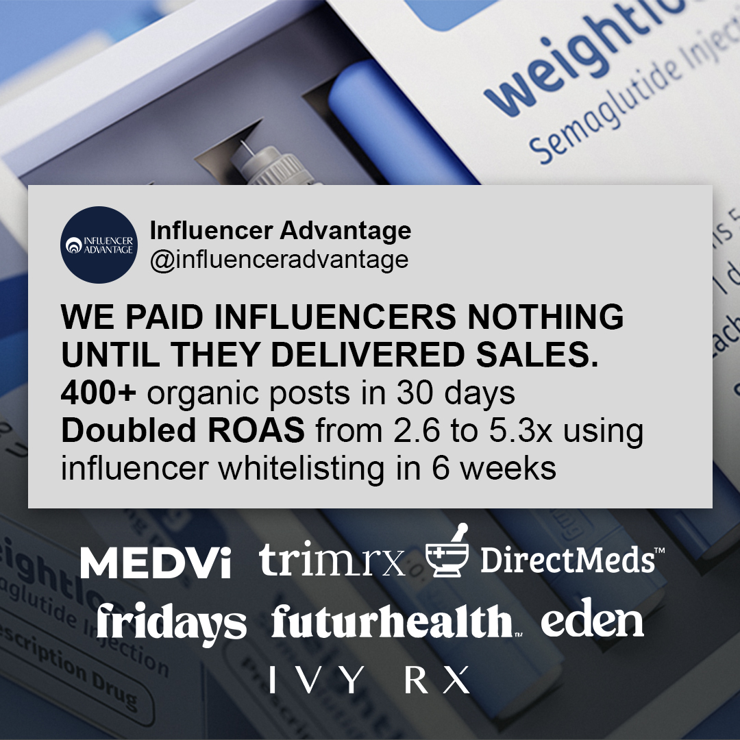 Influencer Advantage Facebook ad