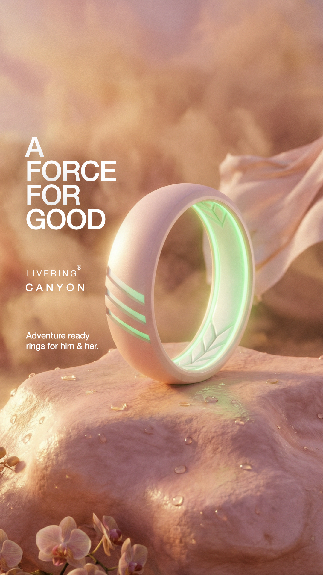 A Force For Good co Facebook ad: The World’s Best Non-Metal Rings
