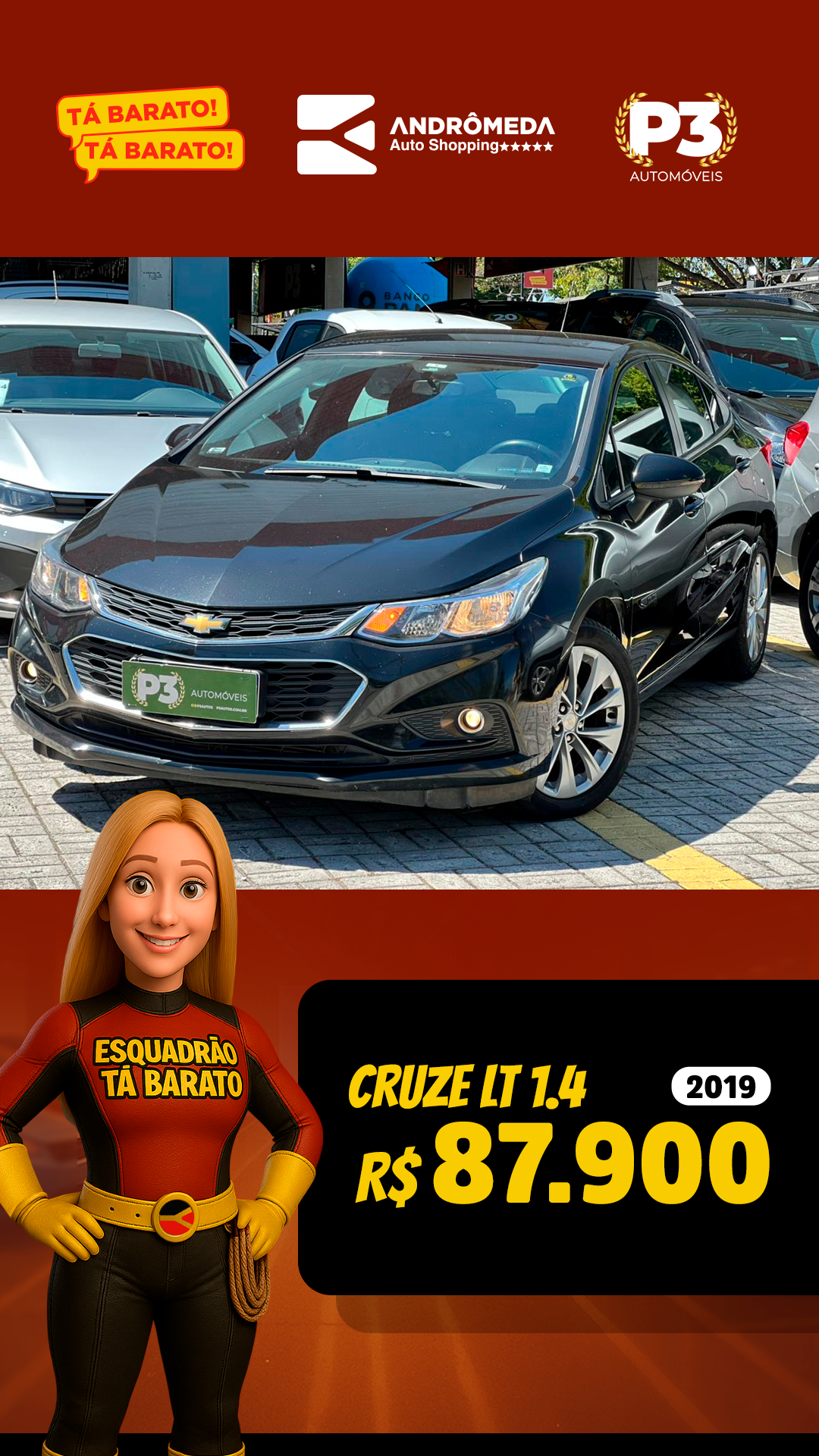 Auto Shopping Andrômeda Facebook ad from Feb 17, 2026