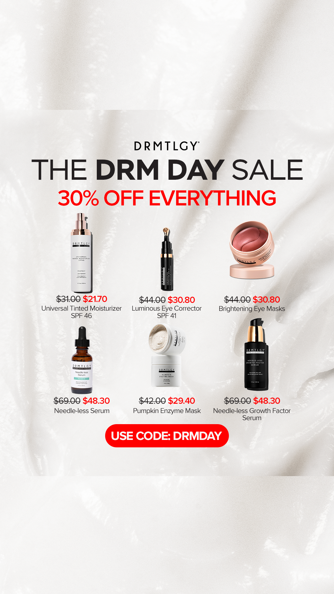 DRMTLGY Facebook ad