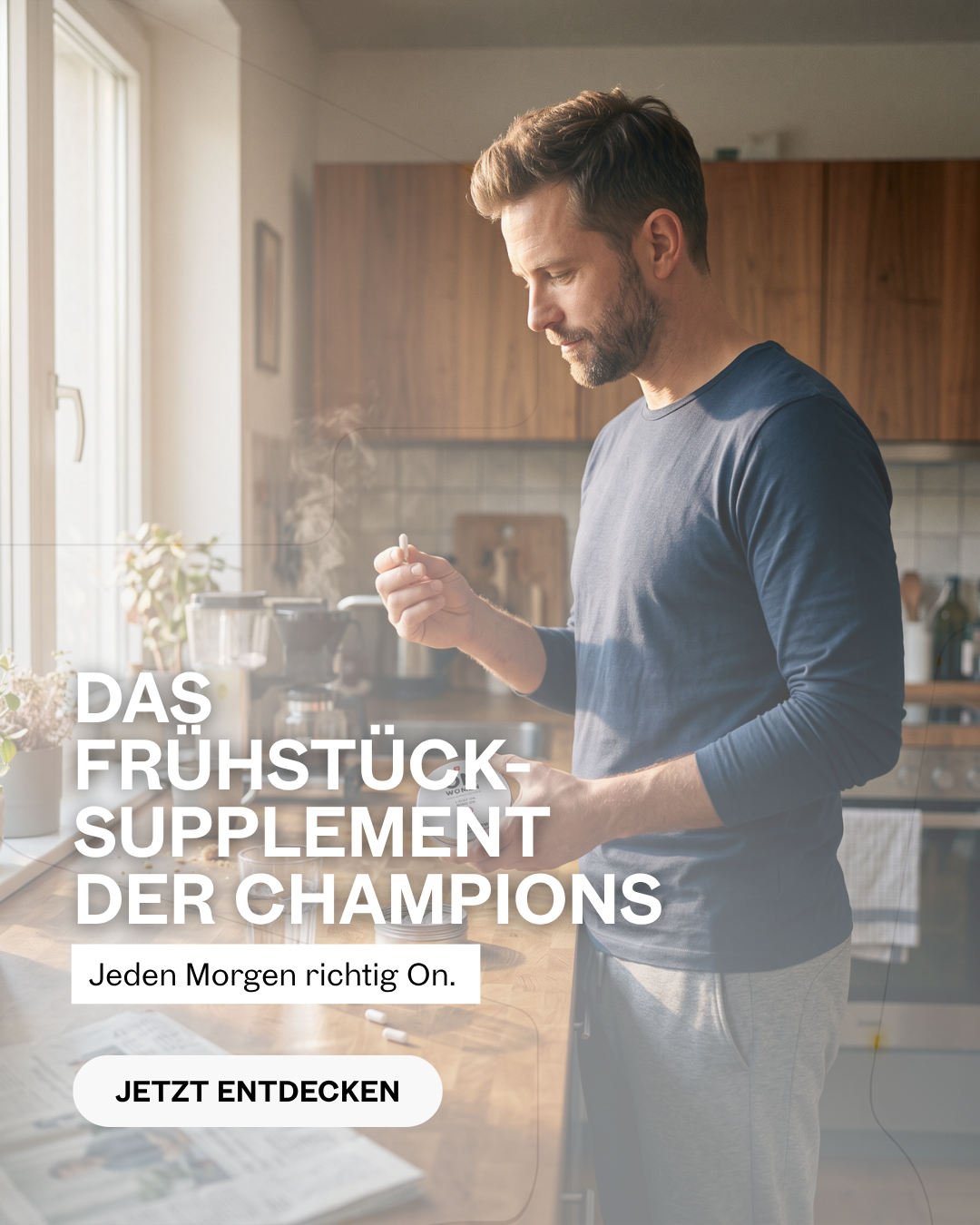 ONOFF Facebook ad: Morgens ON, so startest du.