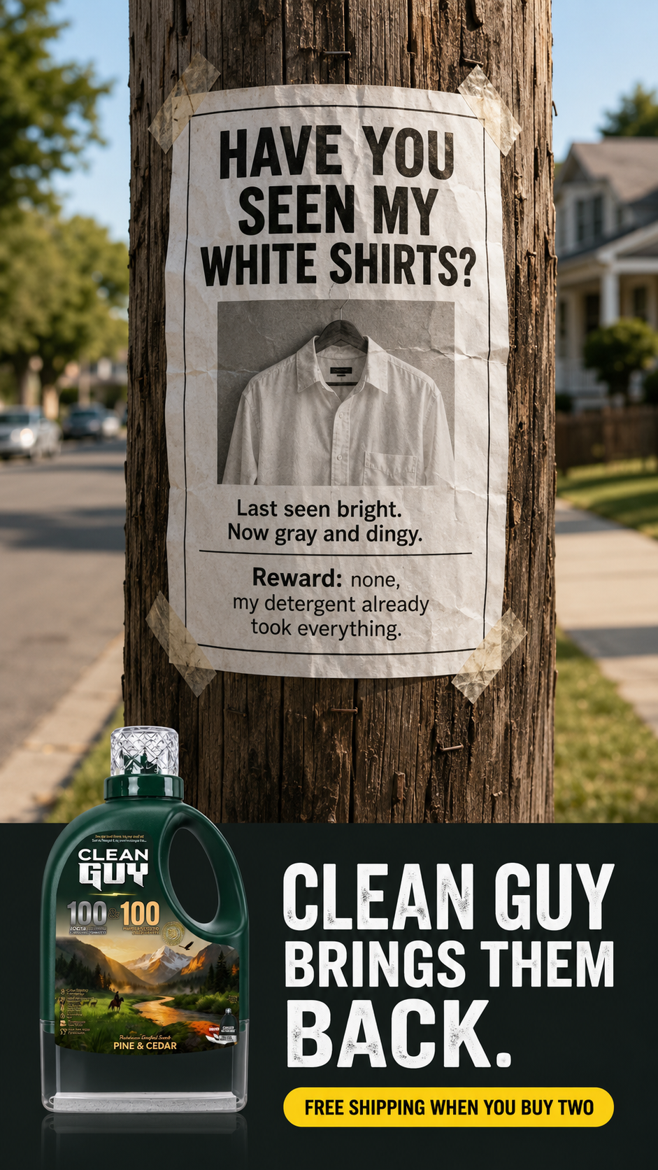 Clean Guy Facebook ad