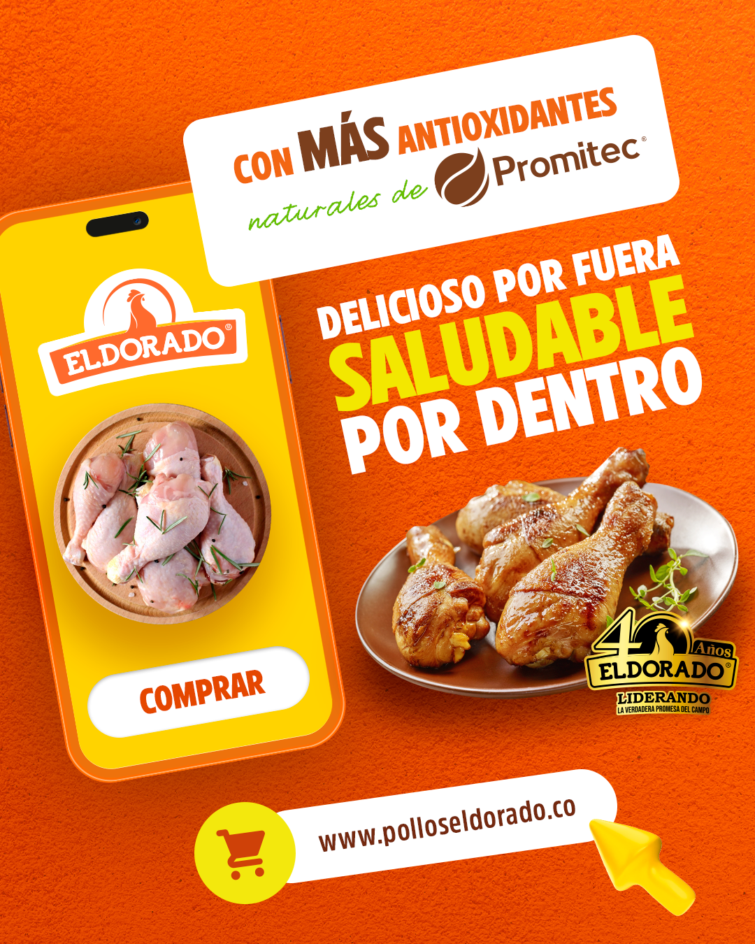 Pollos Eldorado Facebook ad: Compra saludable